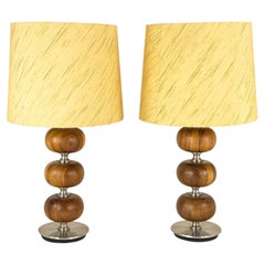 Pair of Henrik Blomqvist Table Lamps for Stilarmatur Tranås, Sweden, 1960s