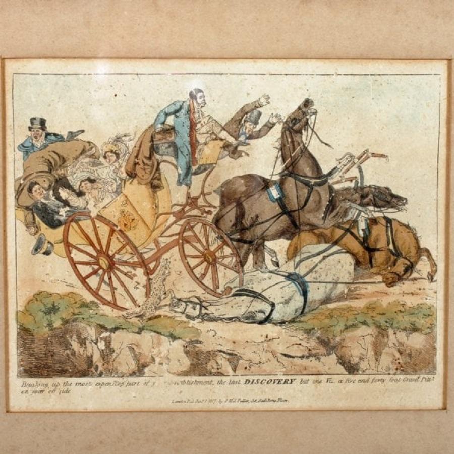 Pair of Henry Aitken Coloured Etchings, 19th Century In Good Condition For Sale In London, GB
