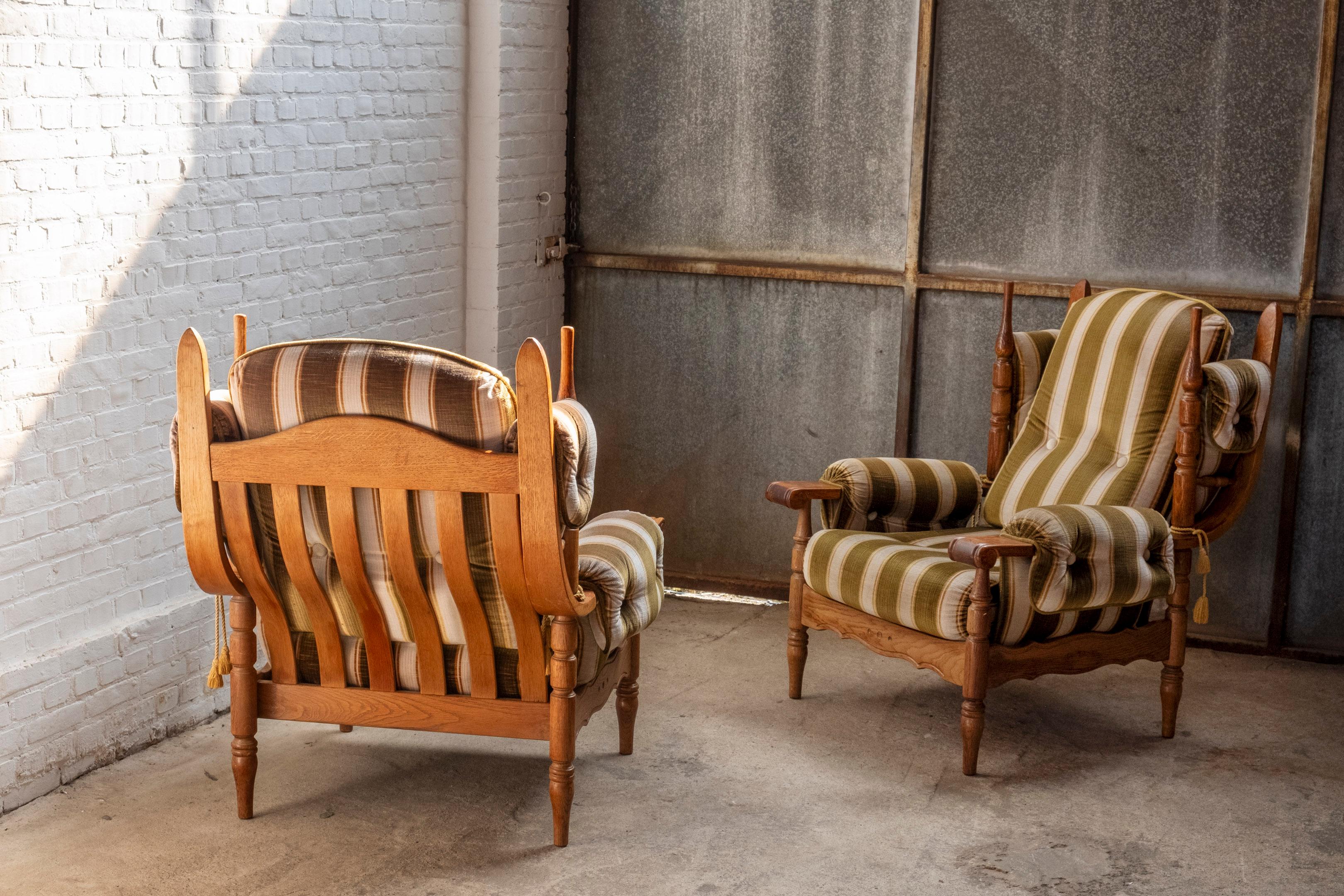 Coppia di sedie da salotto Henry Kjærnulf in Oak, Nyrup Møbelfabrik anni '70 in vendita 3