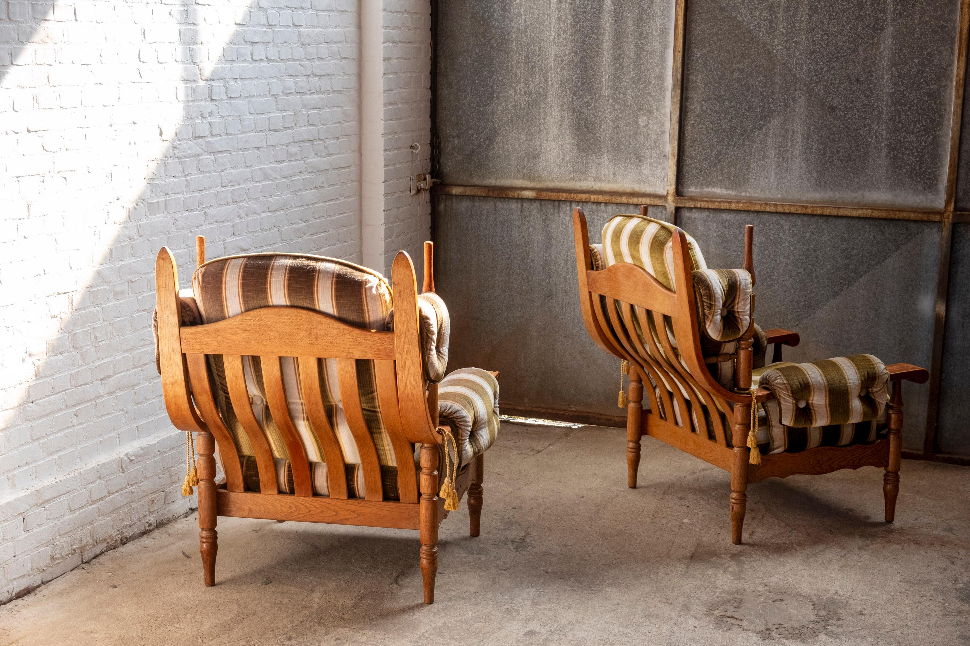 Coppia di sedie da salotto Henry Kjærnulf in Oak, Nyrup Møbelfabrik anni '70 in vendita 10