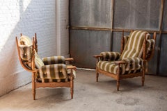 Coppia di sedie da salotto Henry Kjærnulf in Oak, Nyrup Møbelfabrik anni '70