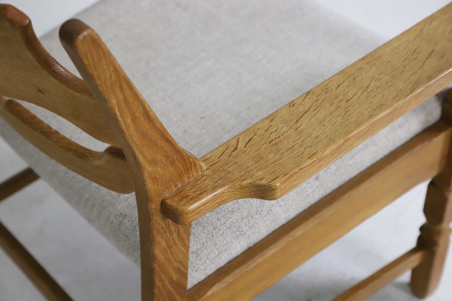 Pair of Henry Kjaernulf 'Razor Blade' Chairs in Patinated Oak, Denmark, 1960s 2