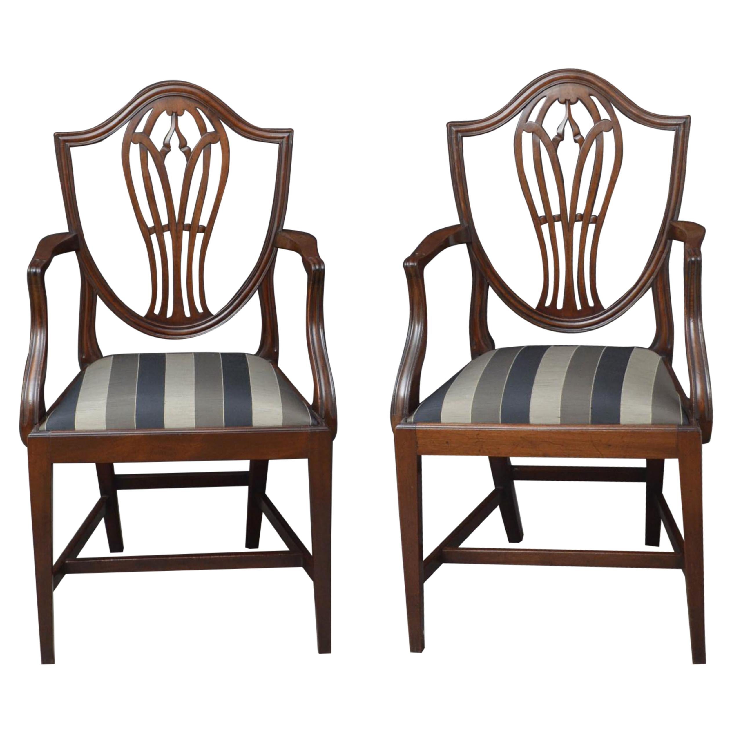 Pair of Oak Country Carver Chairs at 1stDibs