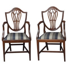 Antique Pair of Hepplewhite Carver Chairs
