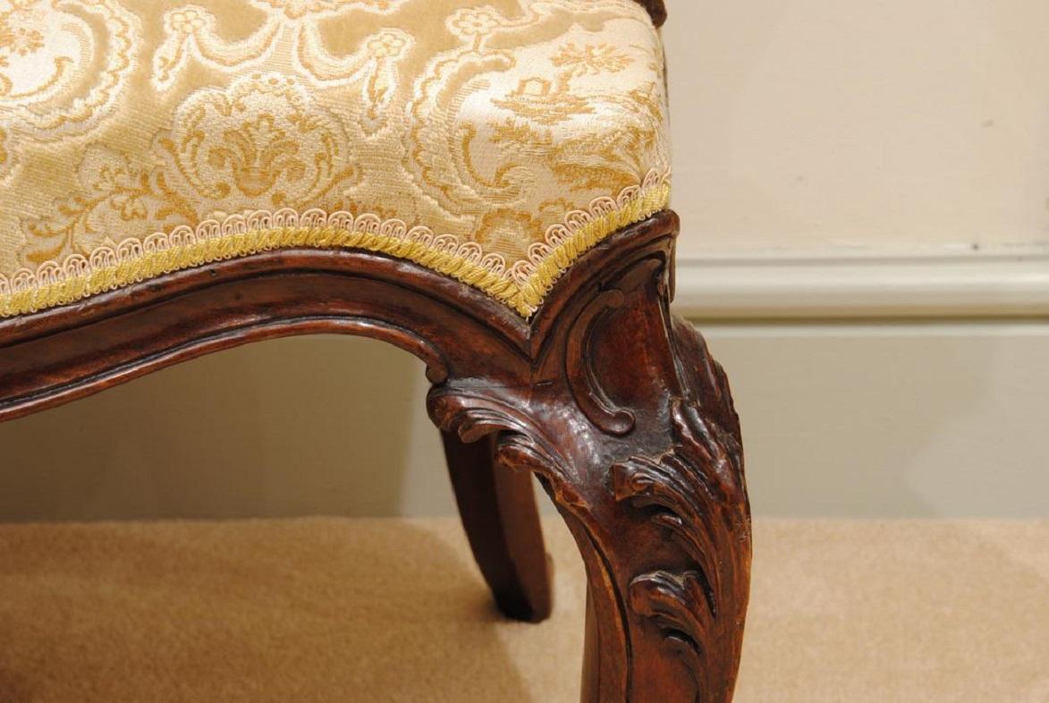 18th Century Pair of Hepplewhite Period Carved Mahogany Open Armchairs