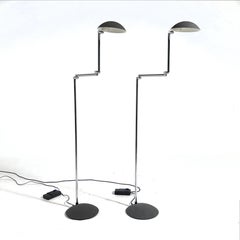 Pair of Herbert H. Schultes "Orbis" Floor Lamps by ClassiCon