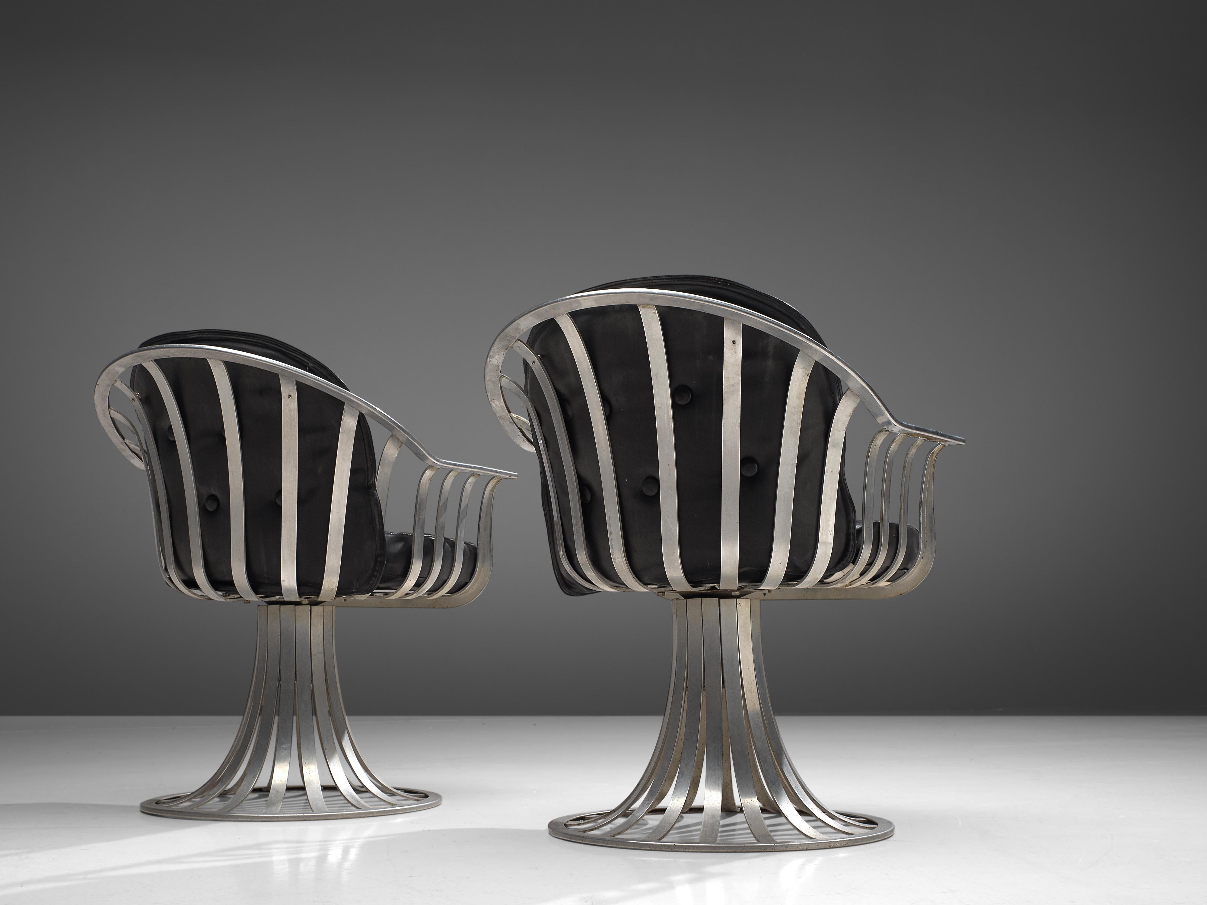 Mid-20th Century Herbert Saiger for Russell Woodard Pair of Patio Chairs 