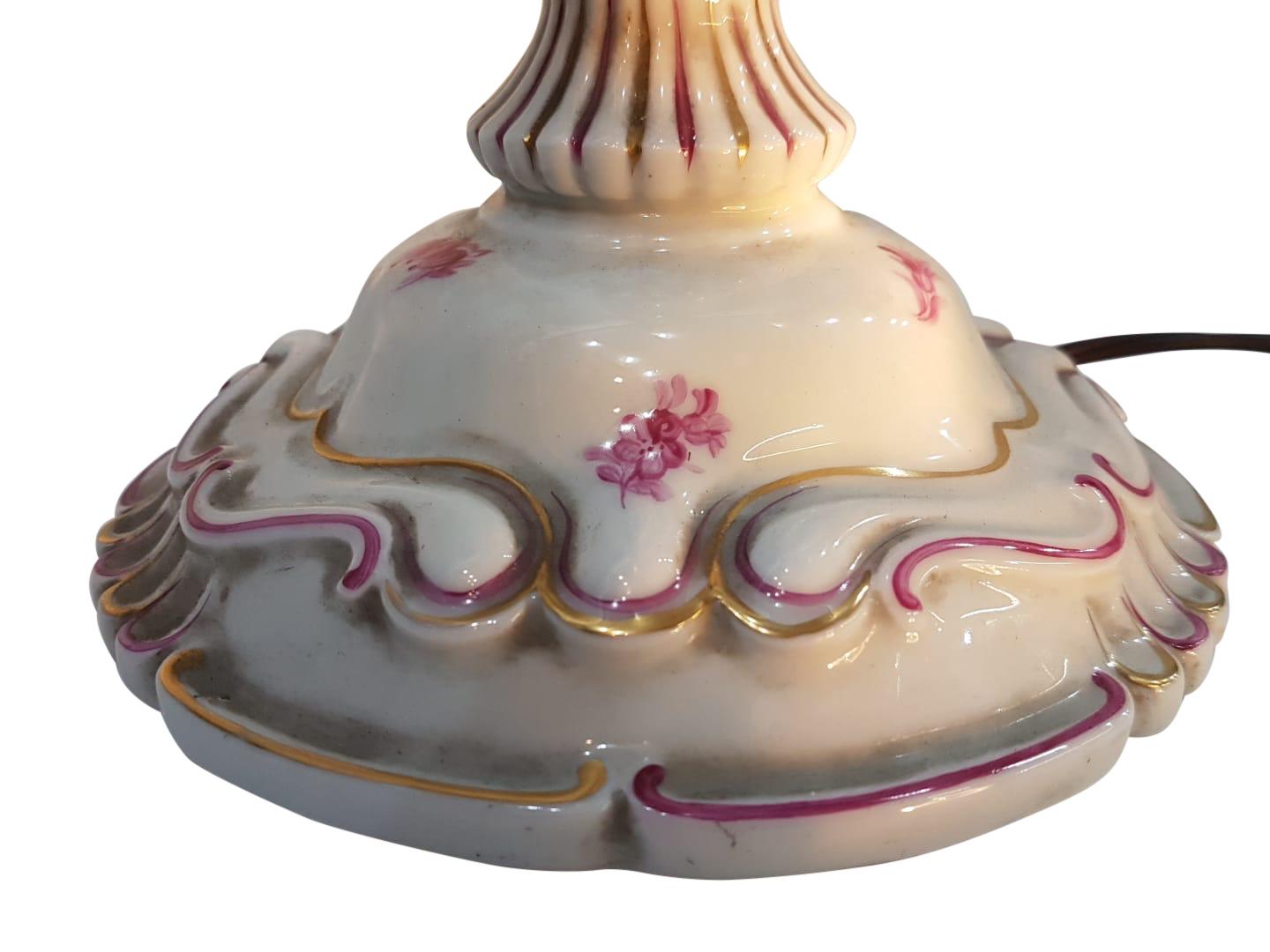 Early 20th Century Pair of Herend Porcelain Candelabras, Hand Painted, 1920 For Sale