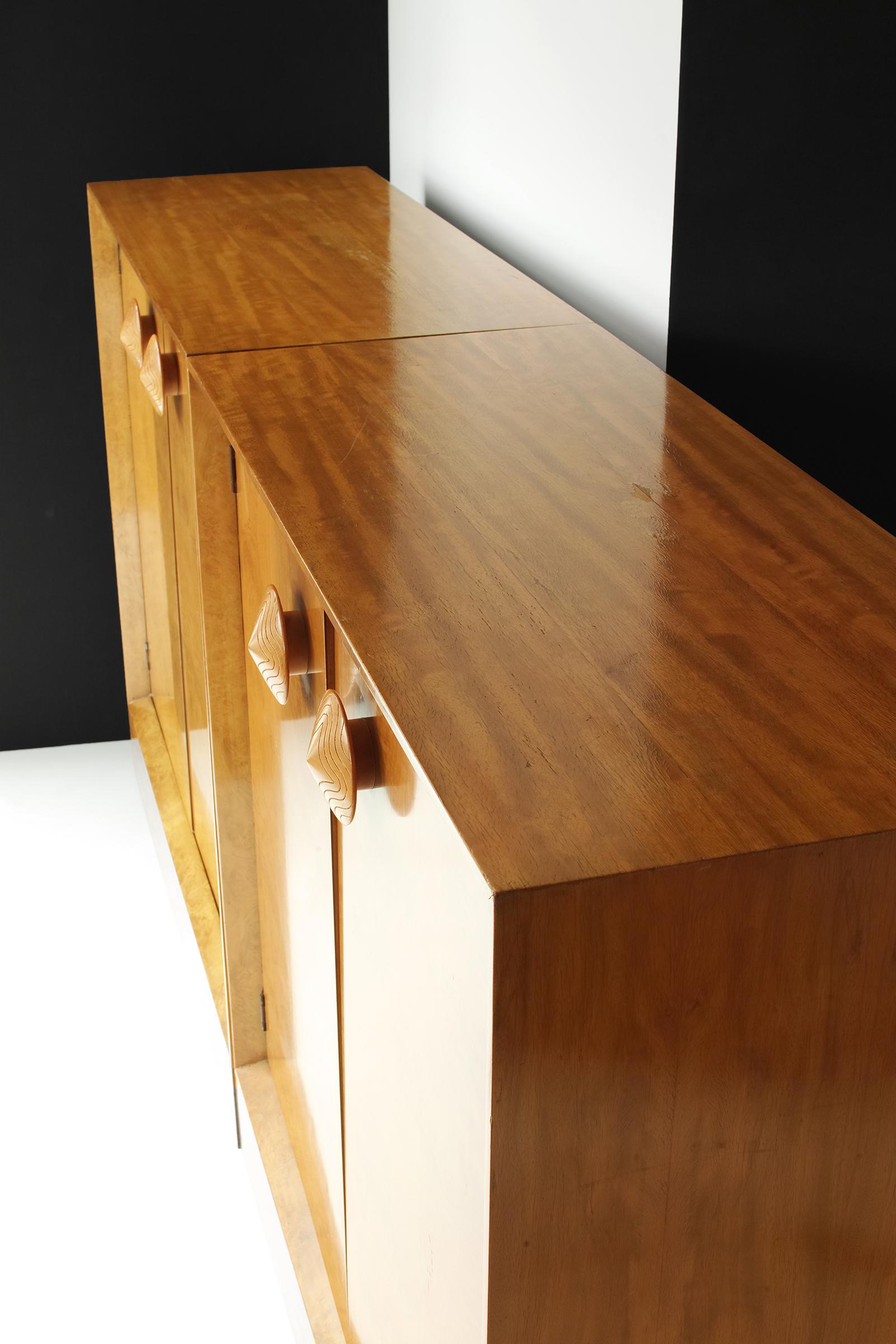 Pair of Herman Miller Paldao Dresser-Cabinets by Gilbert Rohde 9