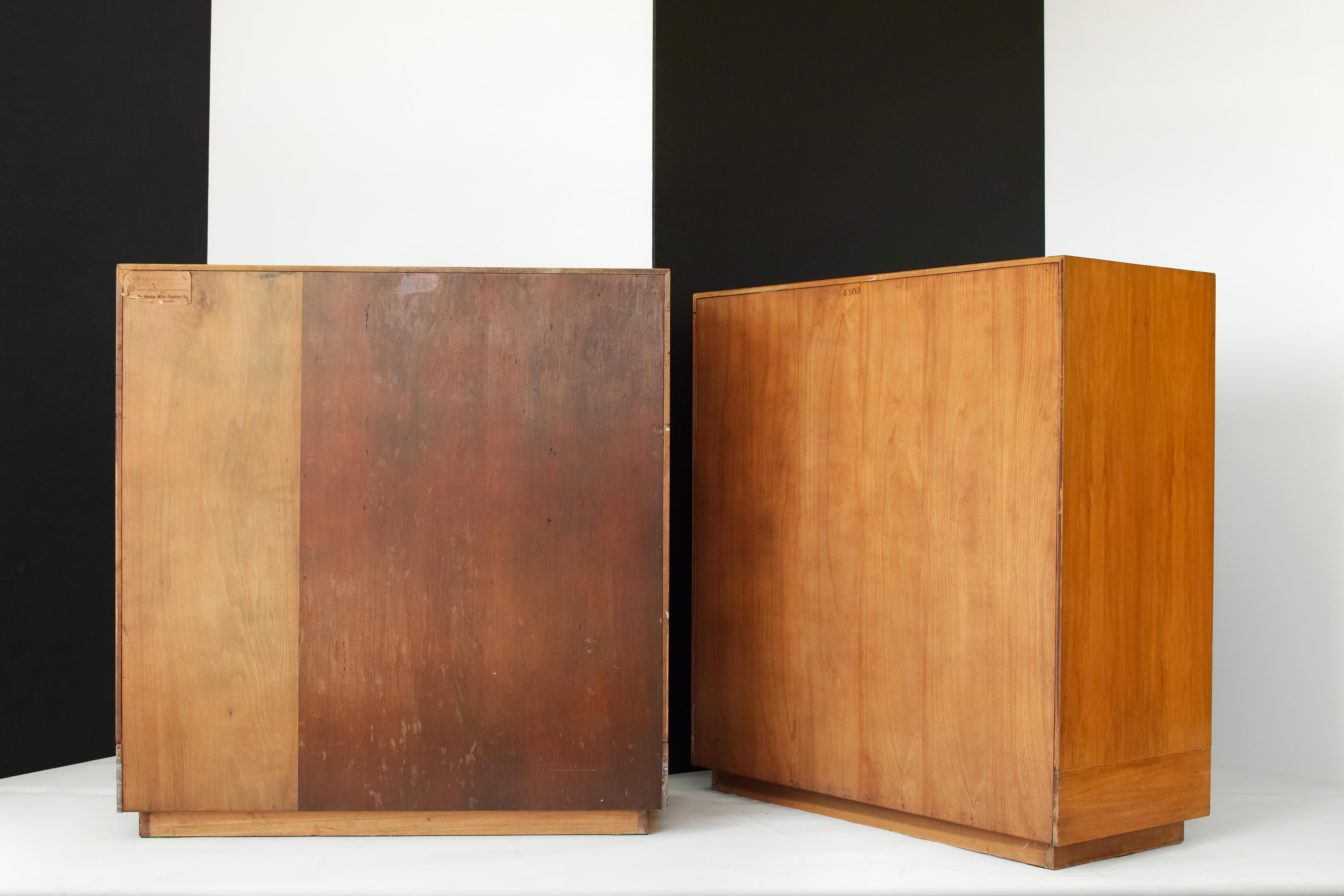 Mid-20th Century Pair of Herman Miller Paldao Dresser-Cabinets by Gilbert Rohde