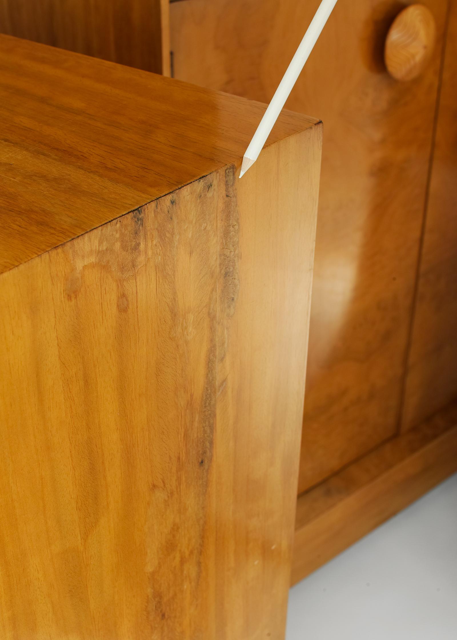 Wood Pair of Herman Miller Paldao Dresser-Cabinets by Gilbert Rohde