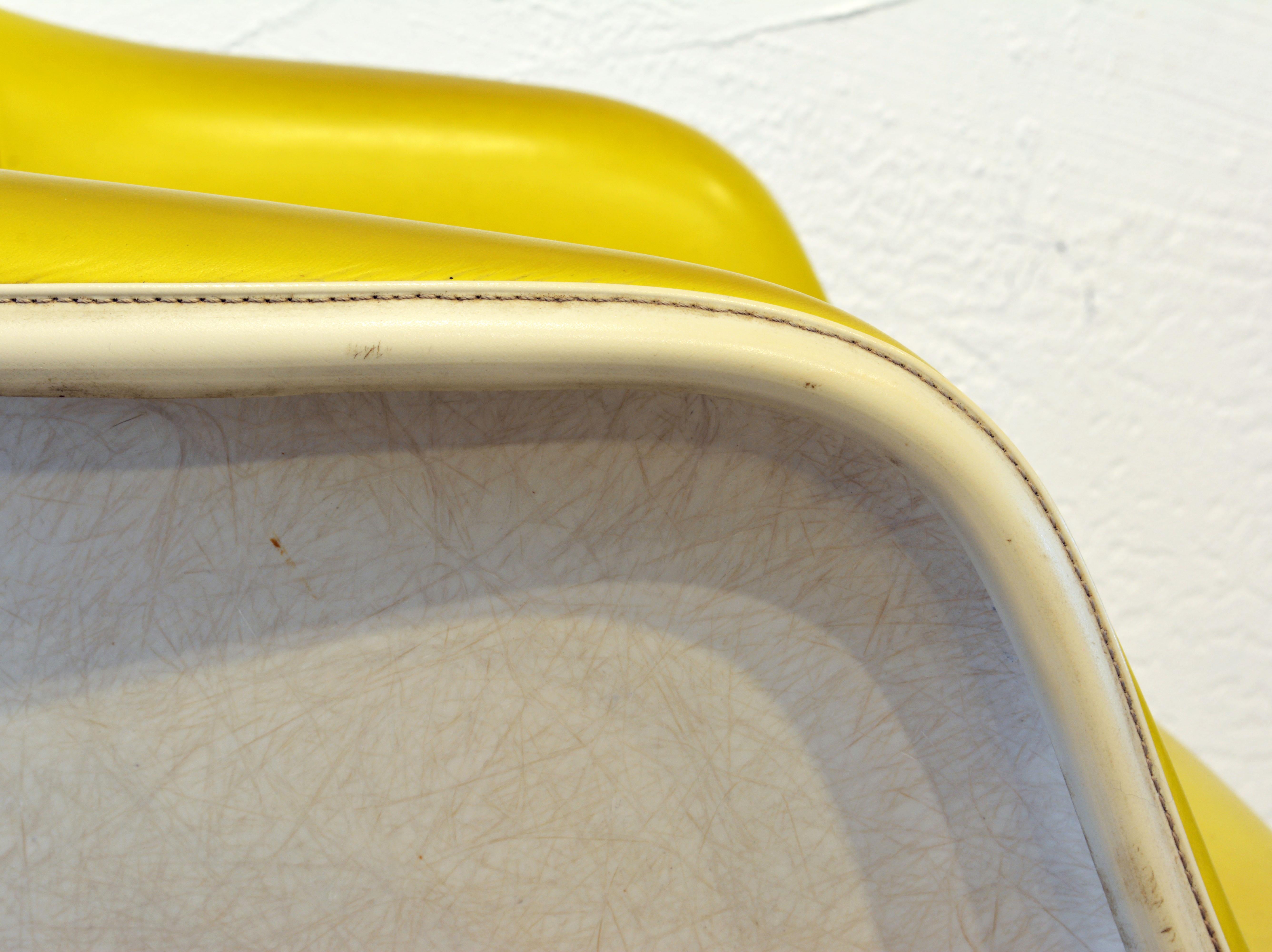 20th Century Pair of Herman Miller Upholstered Shell Swivel Chairs by Charles and Ray Eames