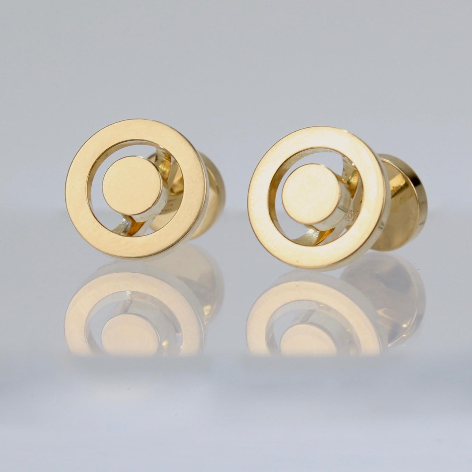 hermes cufflinks gold