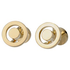 Pair of Hermes 18 Karat Gold Cufflinks