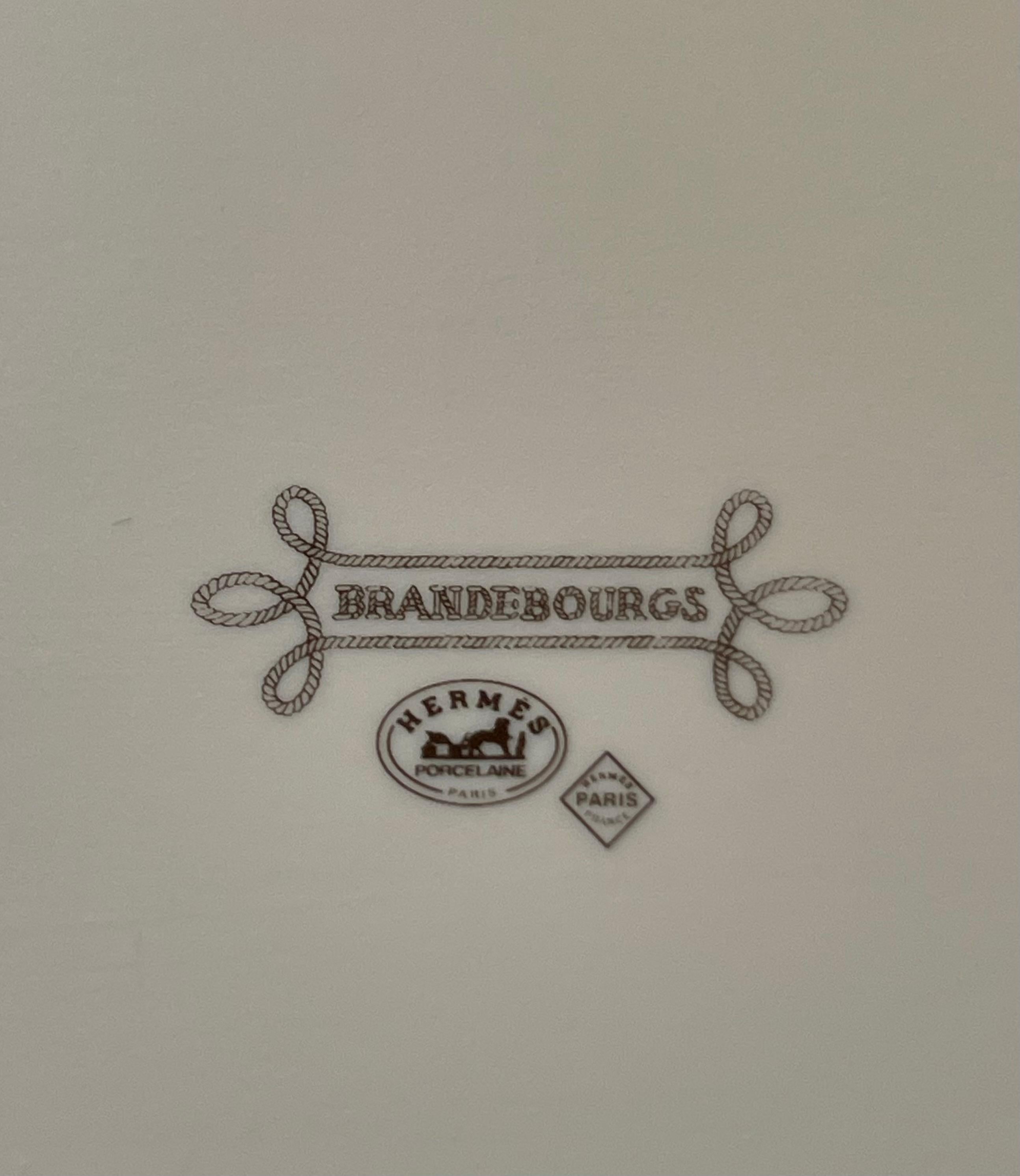 Hermes Pair of Brandebourgs Vide Poches or Change Trays For Sale 1