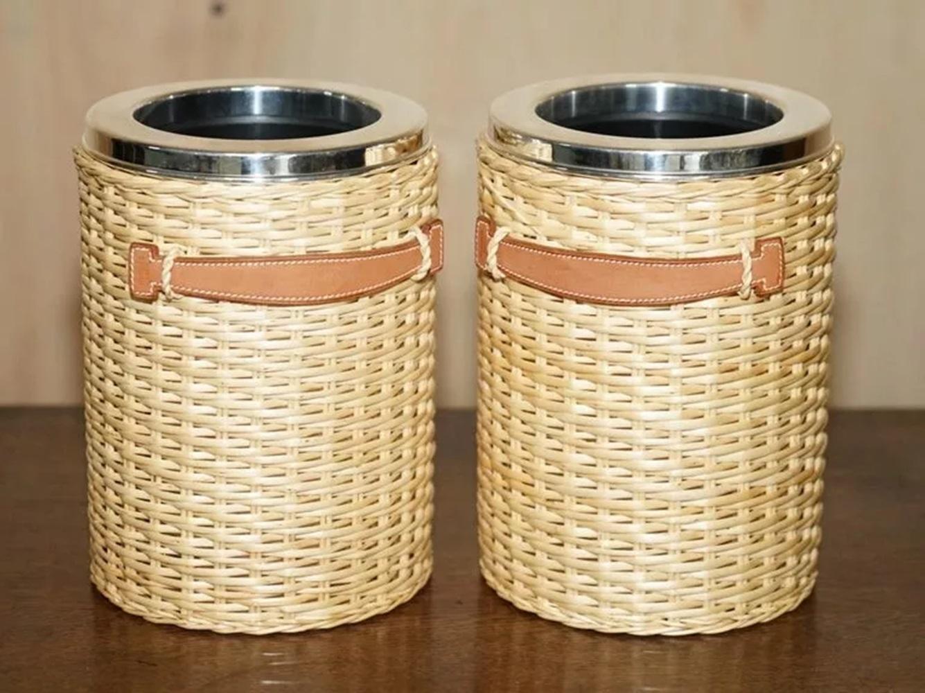 Royal House Antiques

Royal House Antiques is delighted to offer for sale this  once in a lifetime opportunity to own this custom made pair of Wine Coolers which are part of a suite of Hermes Paris “Farming” Kelly picnic equipment, Barenia Edition,