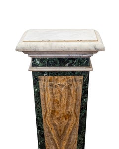 Pair of Herms in marble