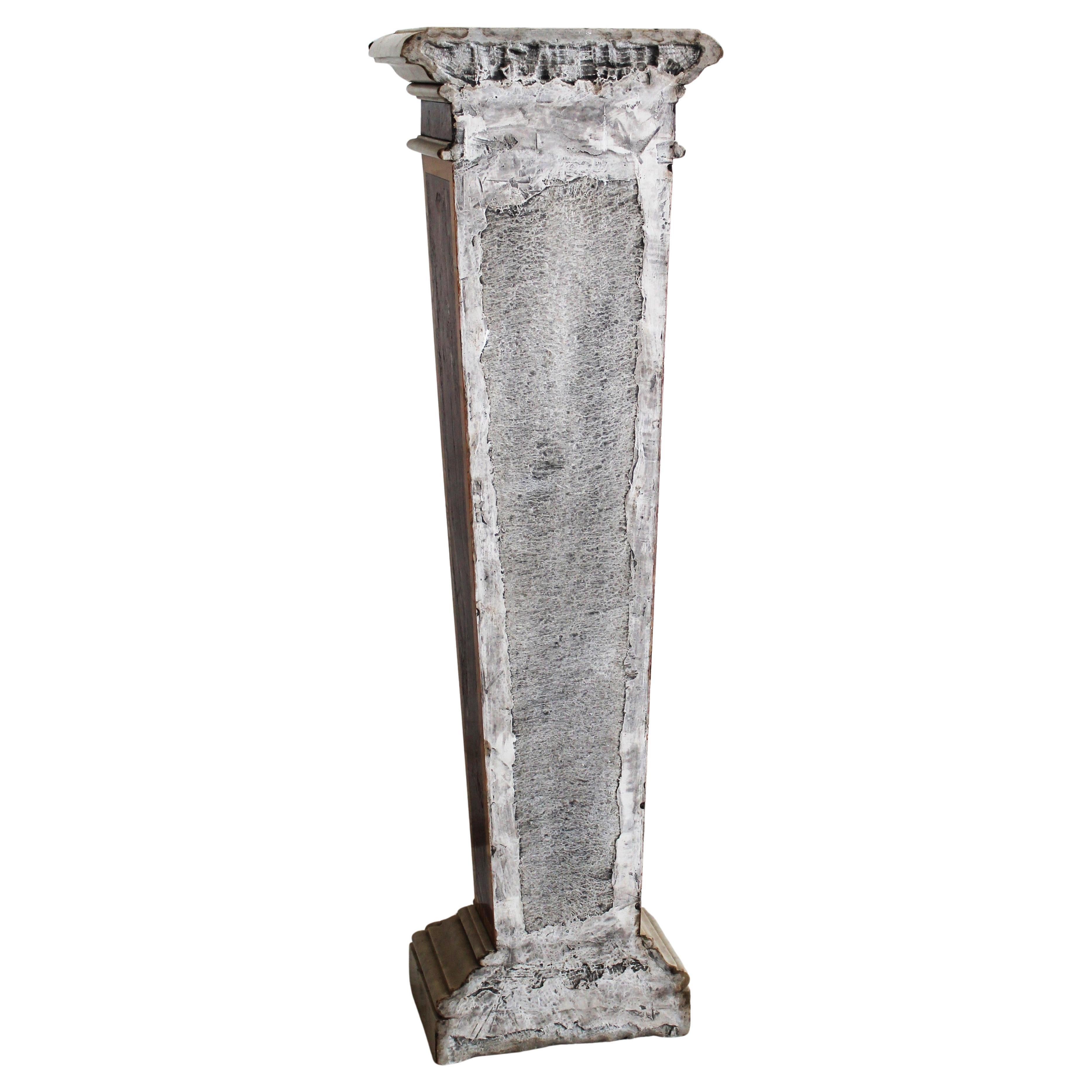 20th Century Pair of herms in red marble For Sale