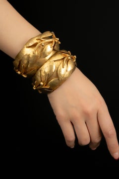 Pair of Hervé van Der Straeten cuff bracelets 1990's