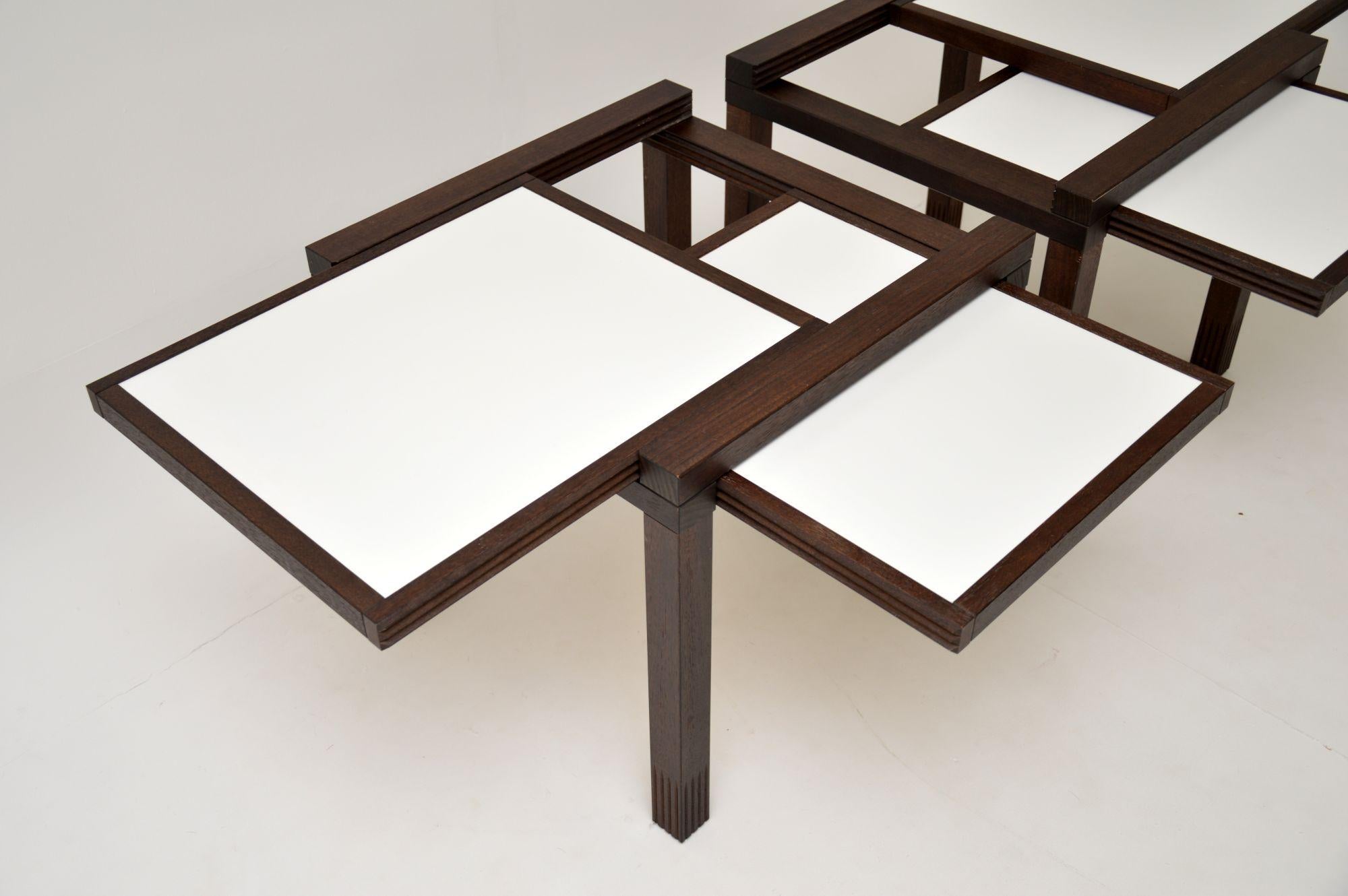 Italian Pair of Hexa Side Tables by Bernard Vuarnesson for Bellato