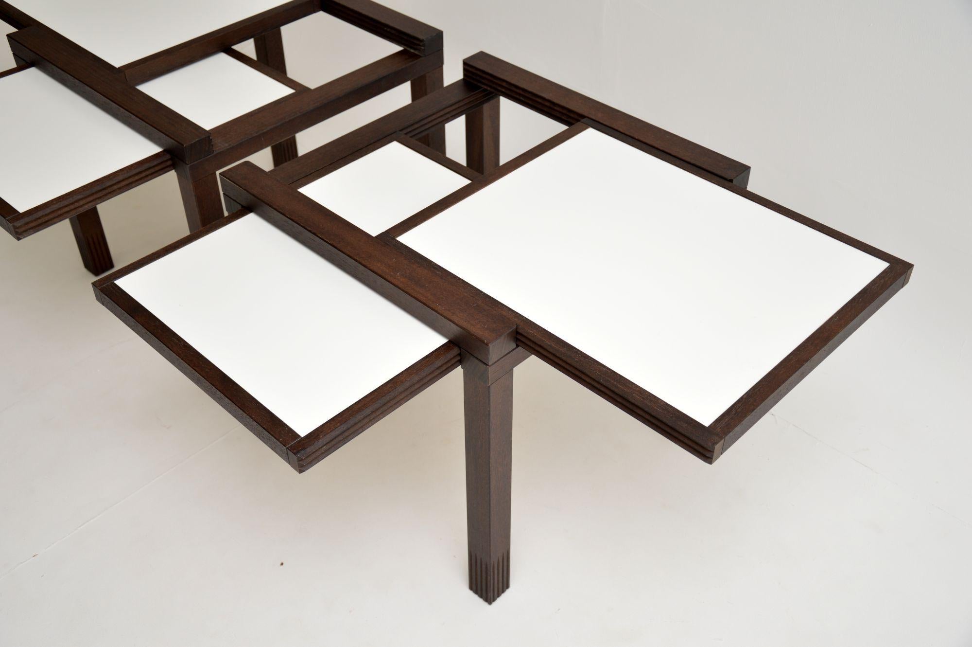 Pair of Hexa Side Tables by Bernard Vuarnesson for Bellato In Good Condition In London, GB