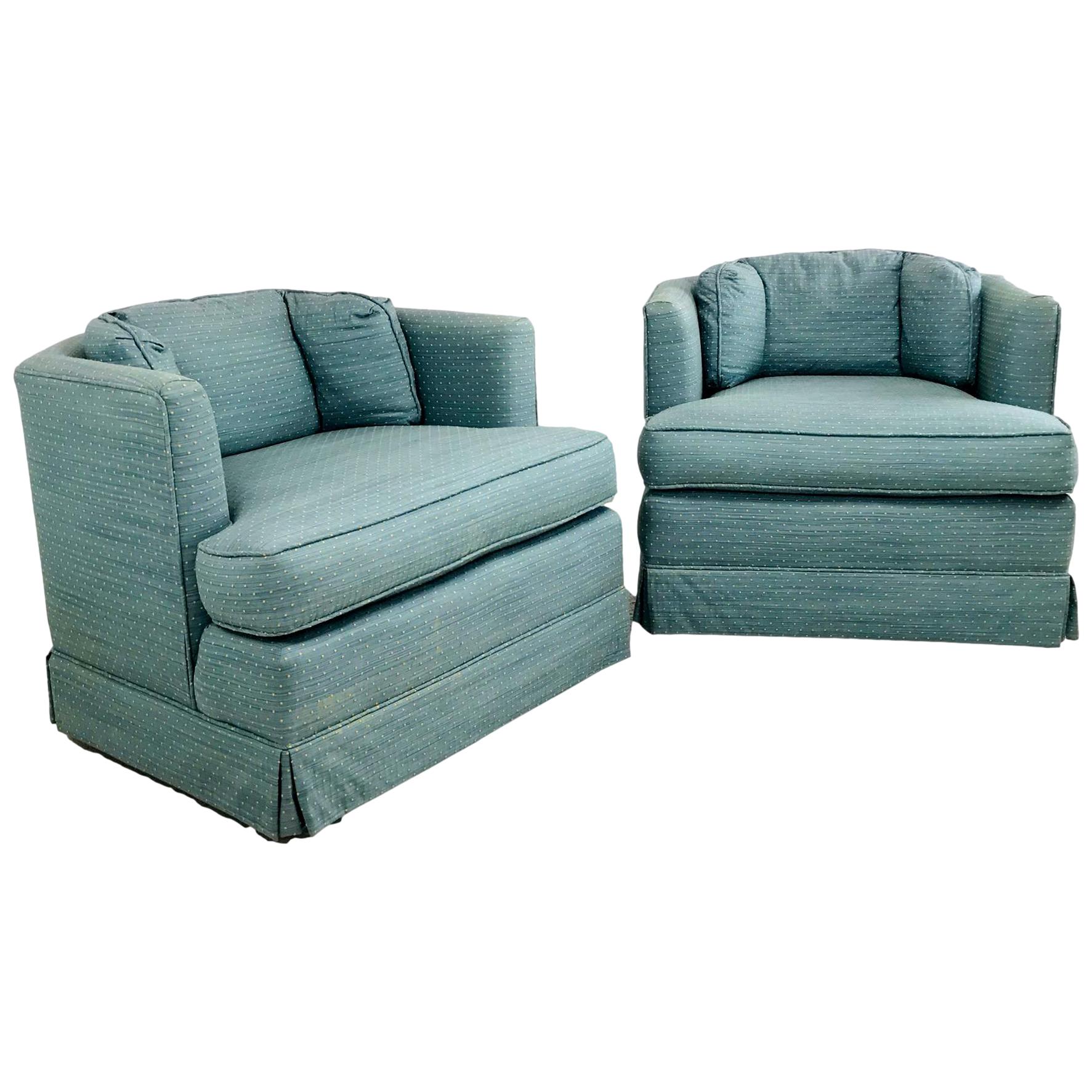 Early Swivel Yacht Chairs Matching Pair at 1stDibs