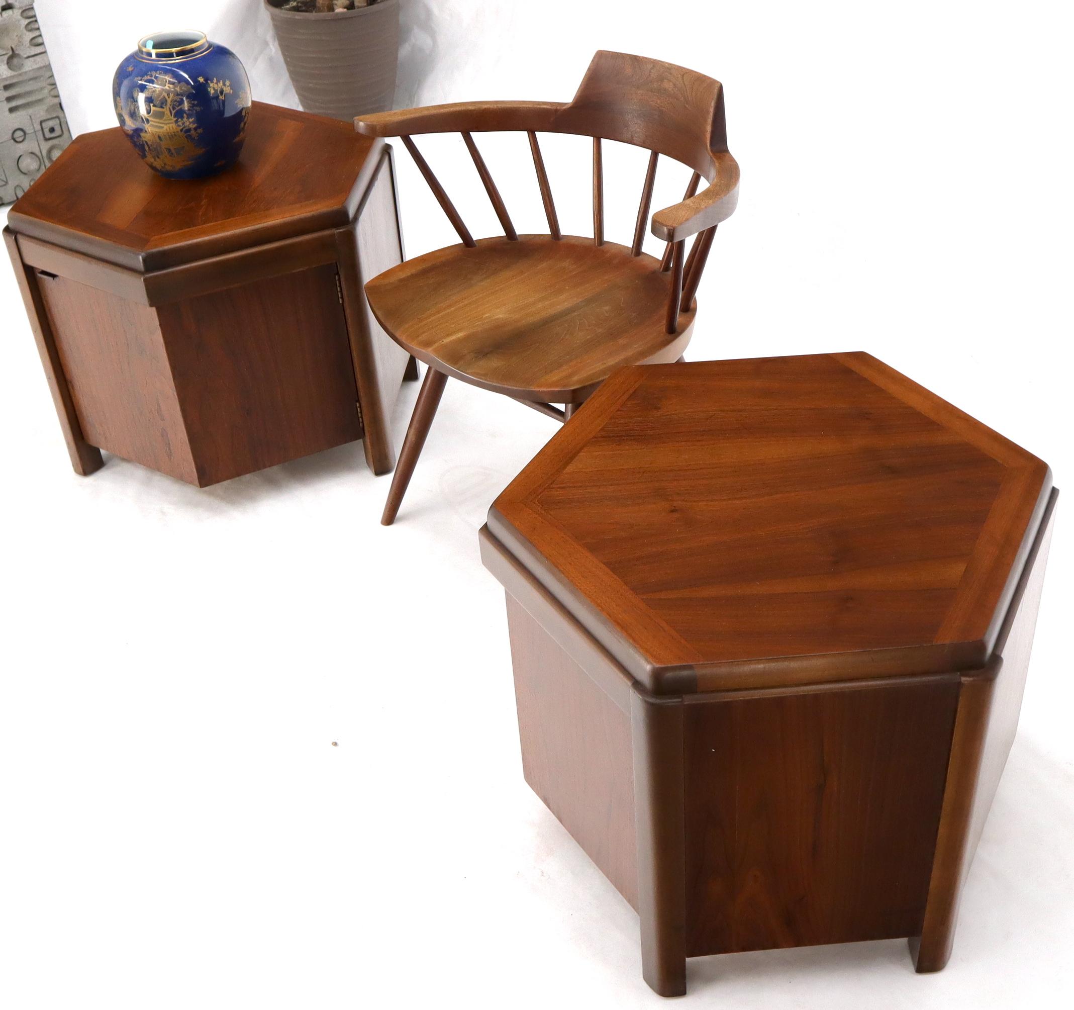 hexagon end table