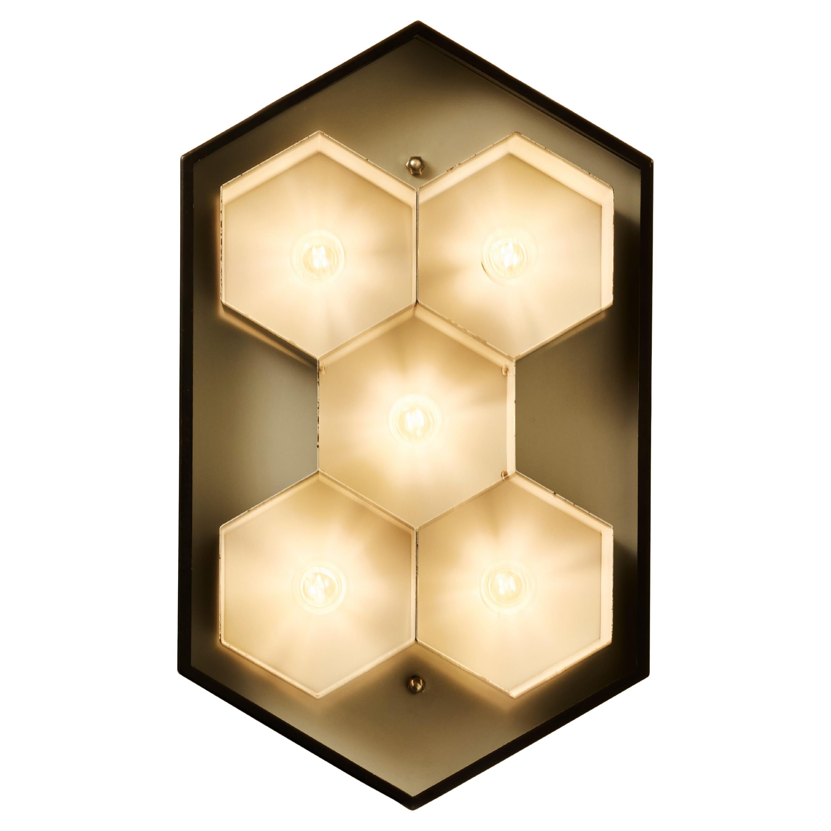 Pareja de Apliques Hexagonales "Lumière