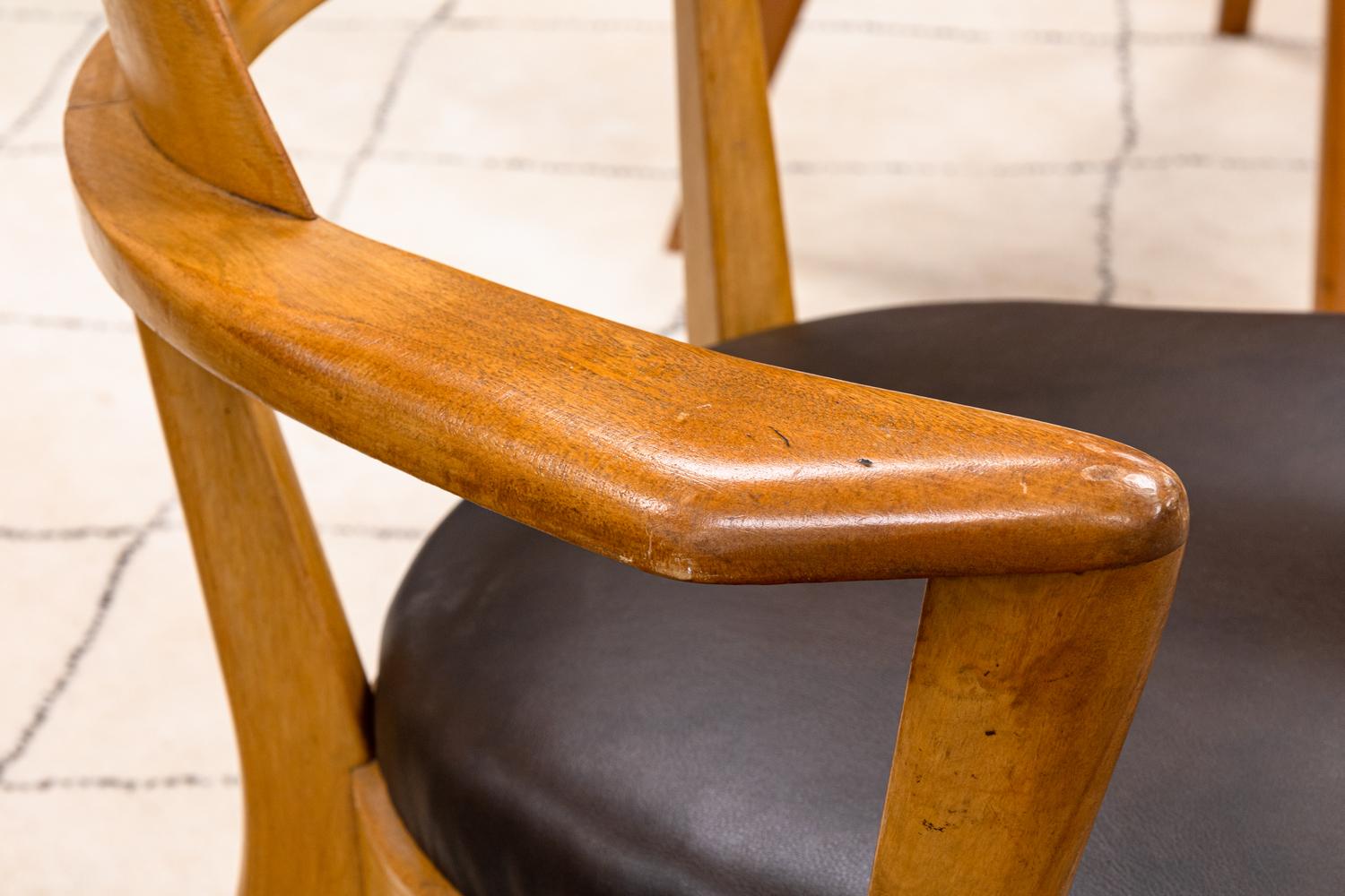Paire de fauteuils Heywood Wakefield conçus par Leo Jiranek et Ernest Herrmann en vente 4