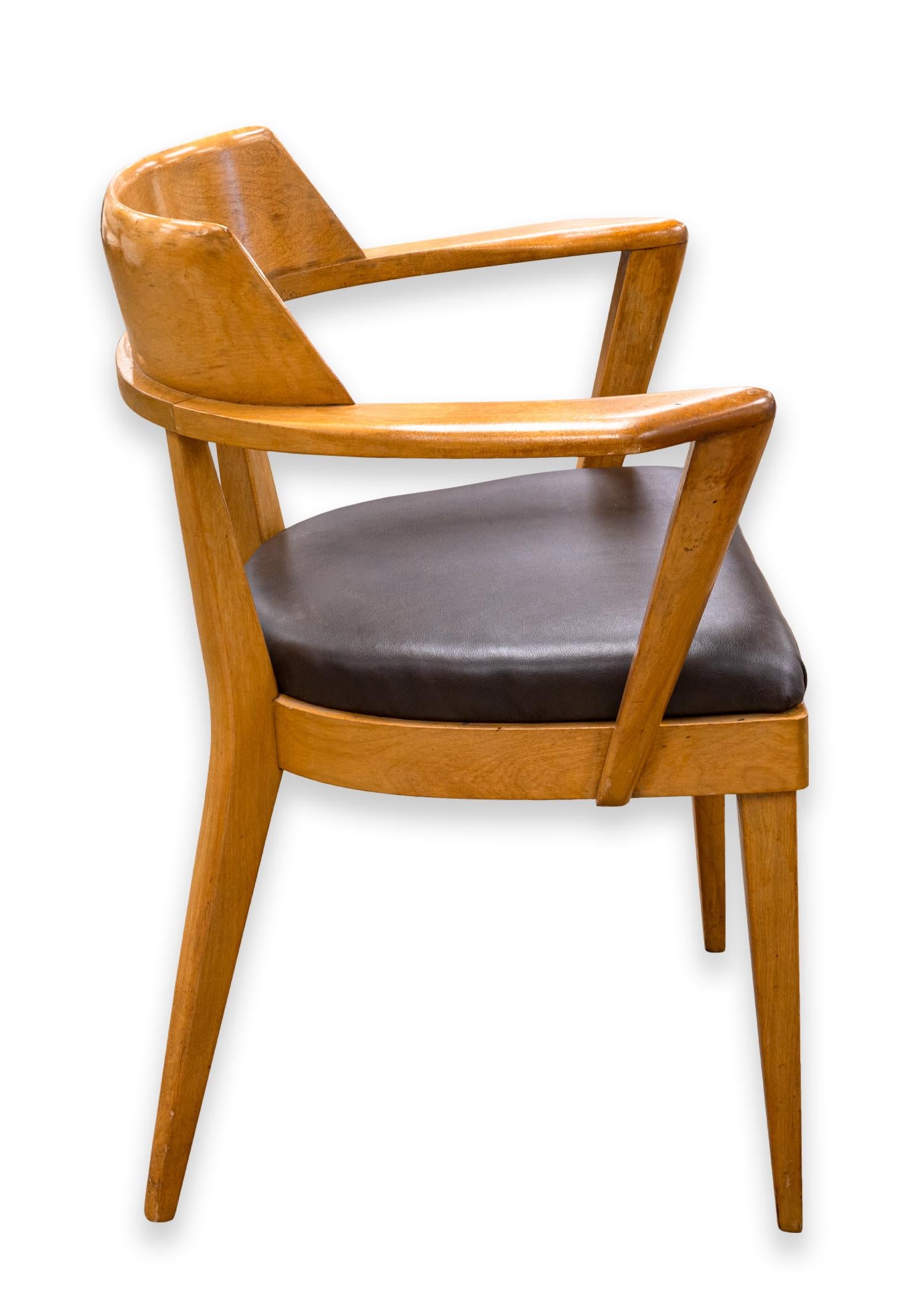 Paire de fauteuils Heywood Wakefield conçus par Leo Jiranek et Ernest Herrmann Bon état - En vente à Keego Harbor, MI