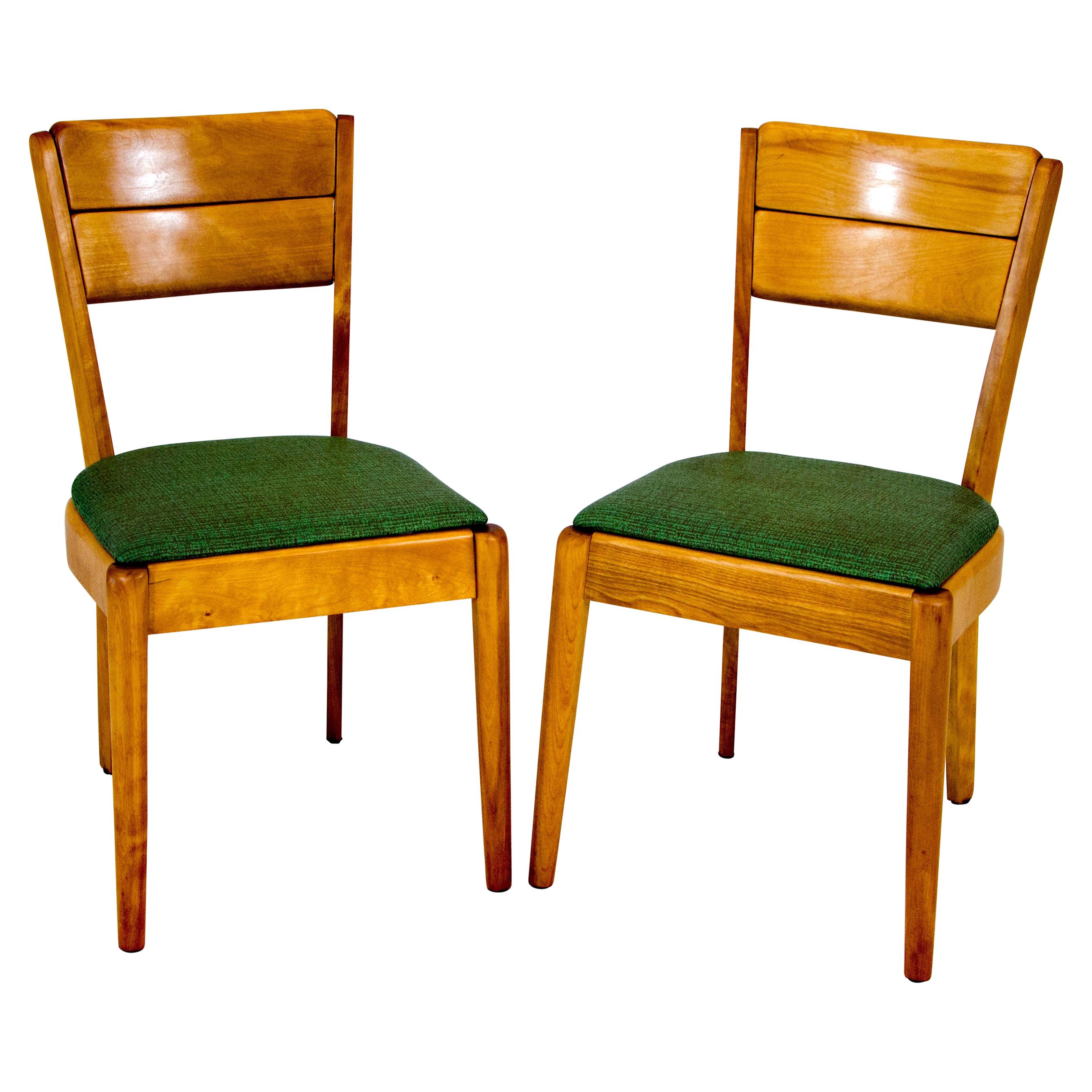 Pair of Heywood Wakefield Dining Chairs, C3700
