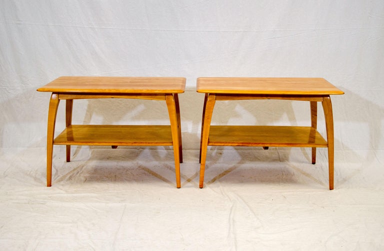 Pair of Heywood Wakefield End Tables, M 1502 G at 1stDibs crockett