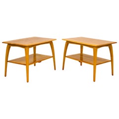 Pair of Heywood Wakefield End Tables, M 1502 G