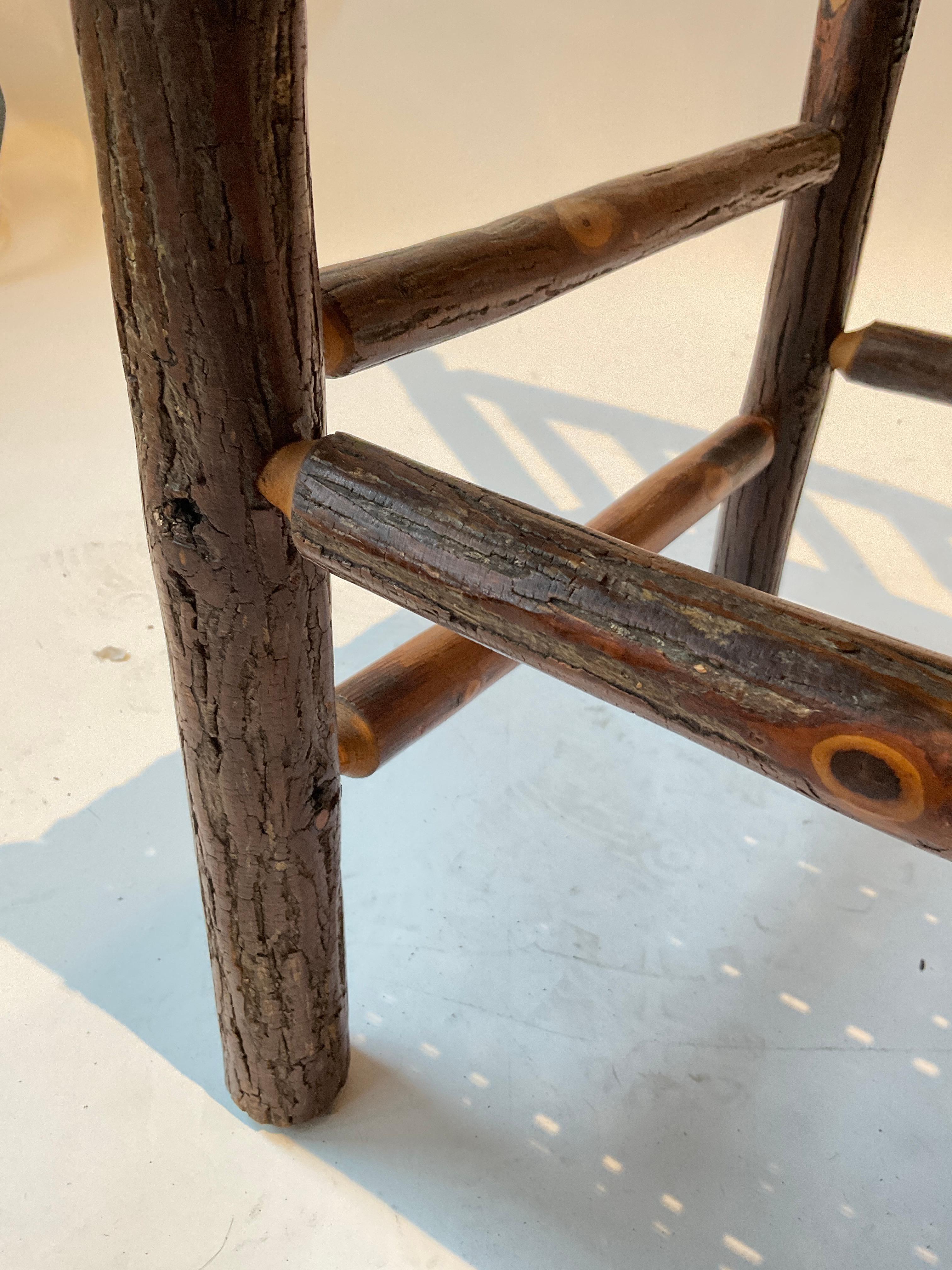 Paire de fauteuils d'appoint Adirondack en bois de pacanier en vente 7
