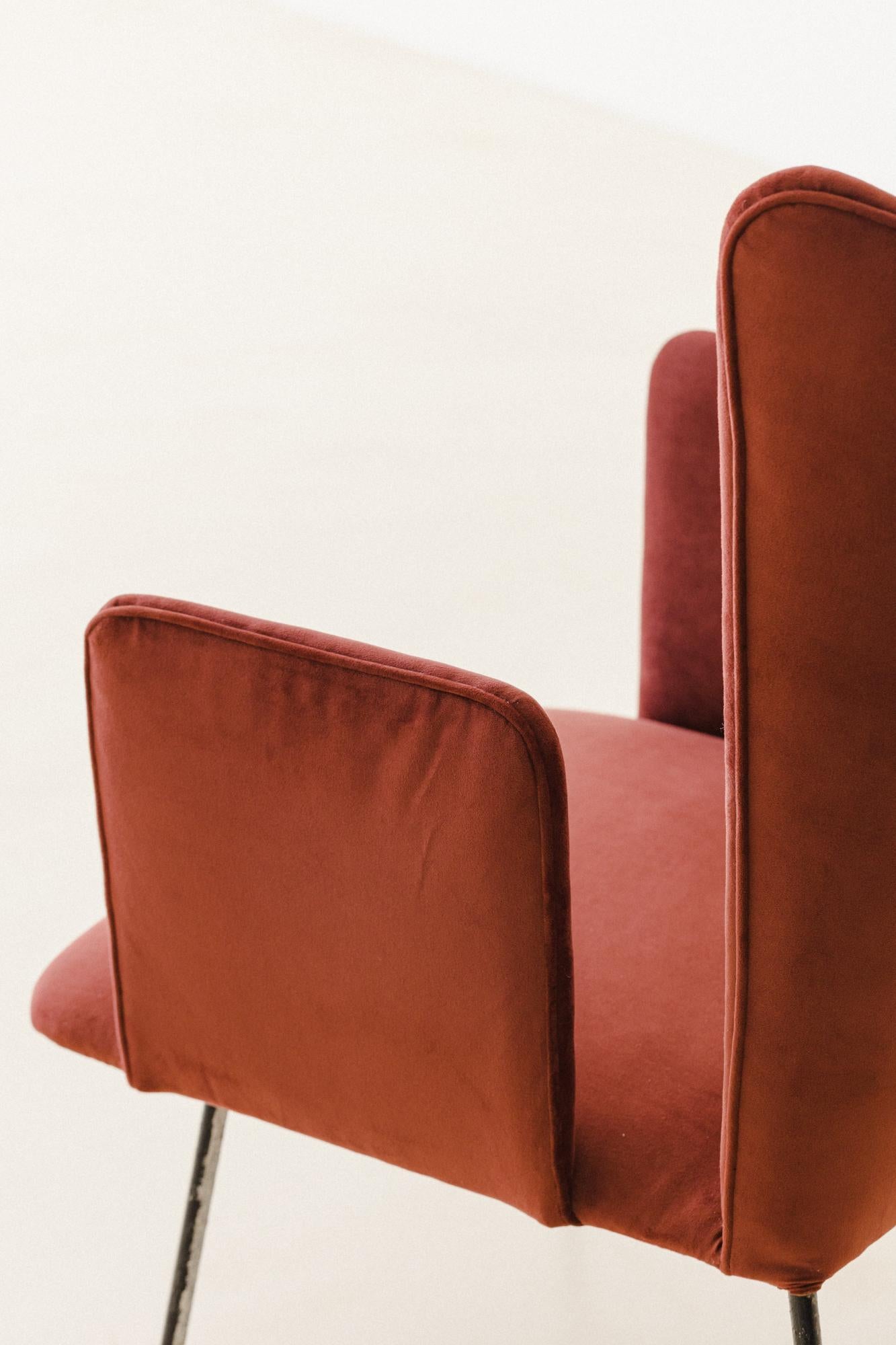 Paire de fauteuils hauts de Carlo Hauner et Martin Eisler, design brésilien en vente 2