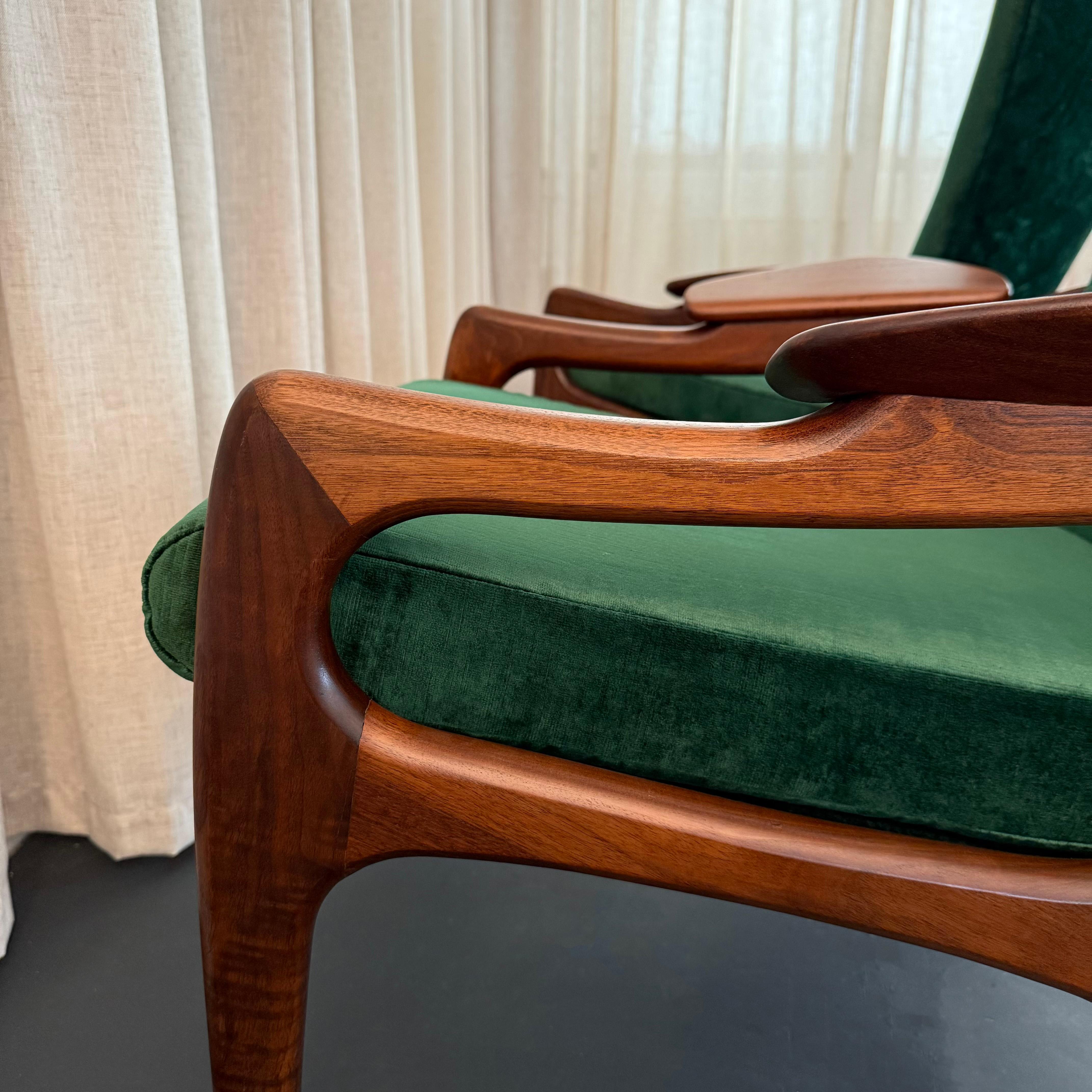 Paire de fauteuils à dossier haut 2224-C par Adrian Pearsall pour Craft Associates en vente 5