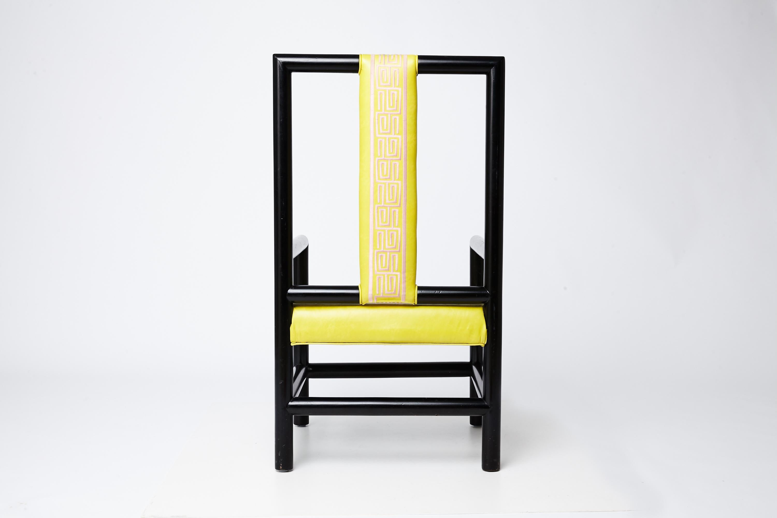 American Pair of High Back Armchair by Kelly Wearstler for the Viceroy Hotel