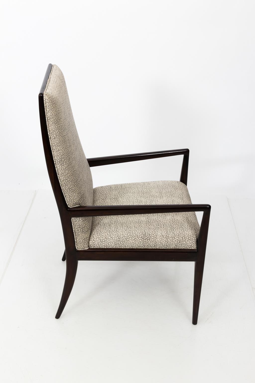 Pair of High Back Armchairs in the Manner of T.H. Robsjohn-Gibbins 7