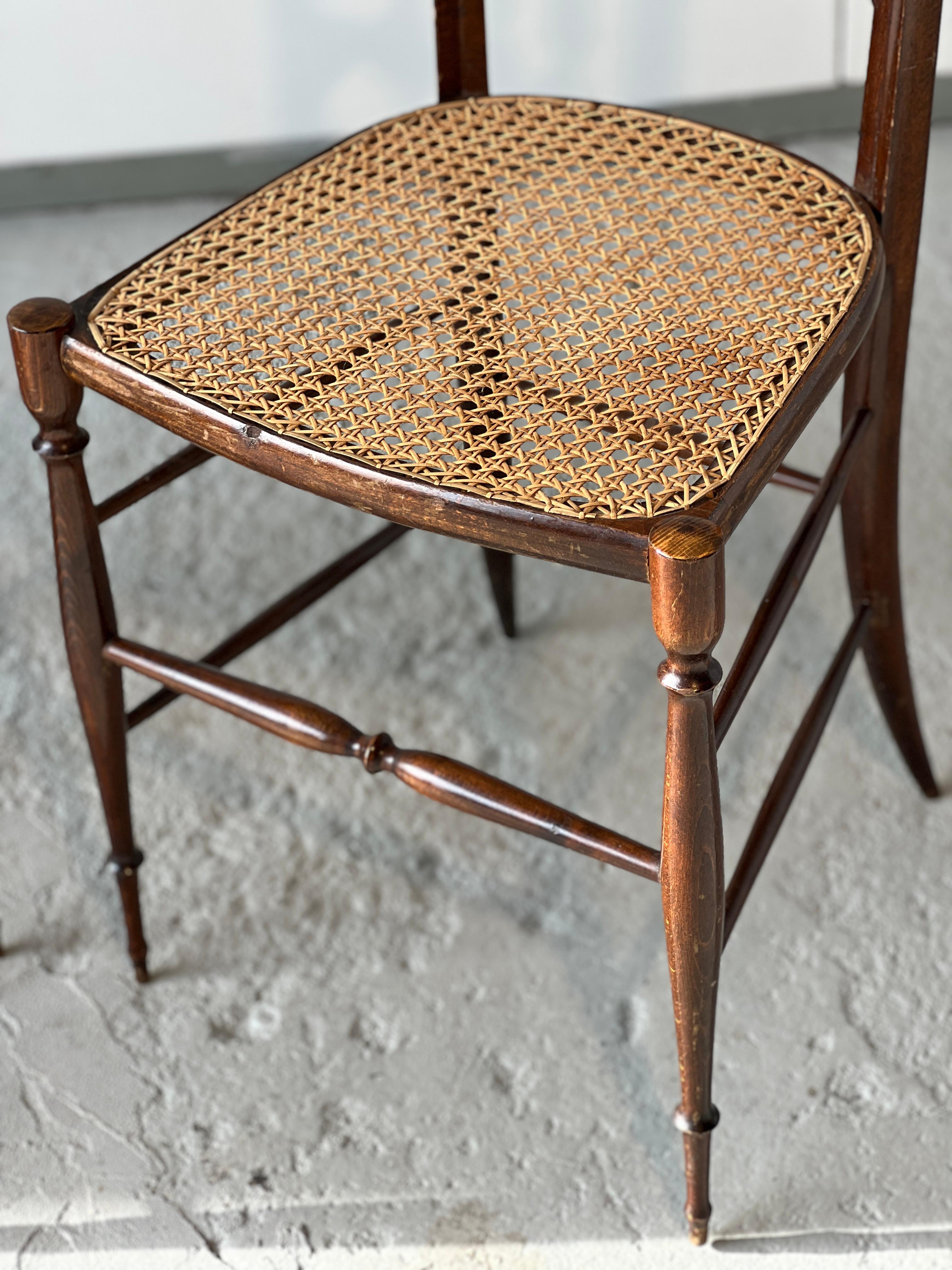 Pair of high back chairs attributed to Gio Ponti for Sac 1950 1