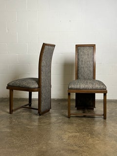 Pair of High Back Chairs by Frank Lloyd Wright