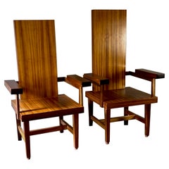 Pair of High Back Chairs