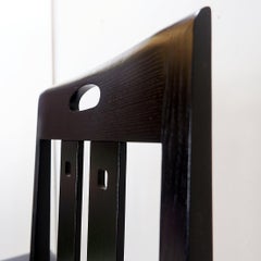 Pair of high back chairs 'Ingram' by Charles Rennie Mackintosh for Cassina1980s