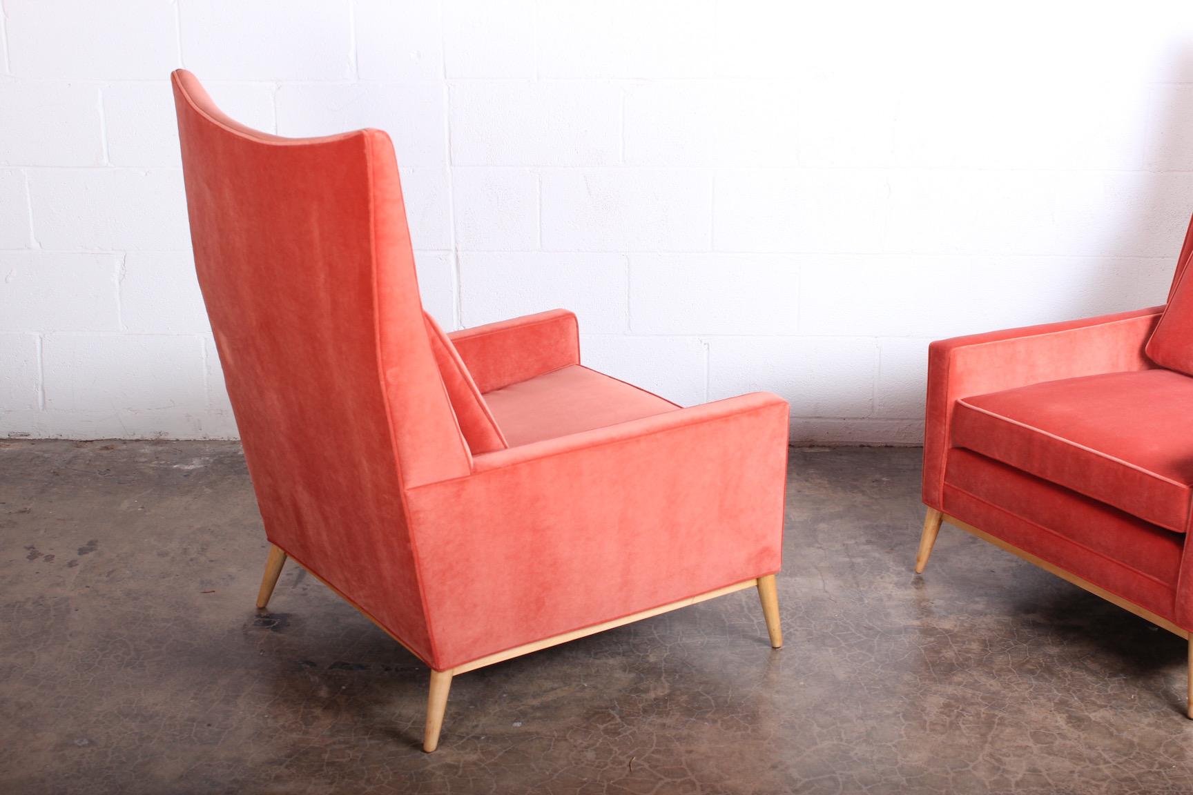 Pair of High Back Lounge Chairs by Paul McCobb 5
