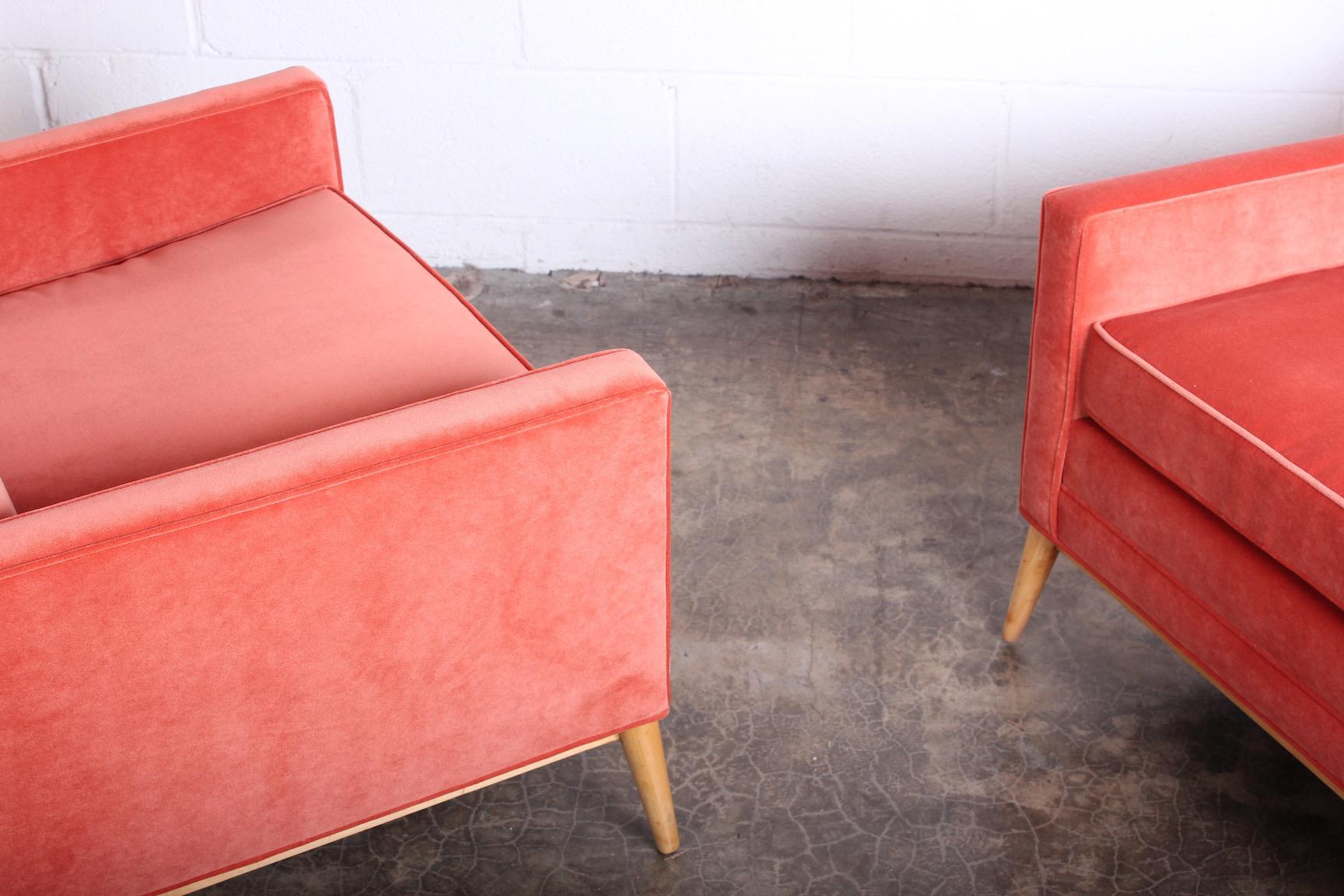 Pair of High Back Lounge Chairs by Paul McCobb 7
