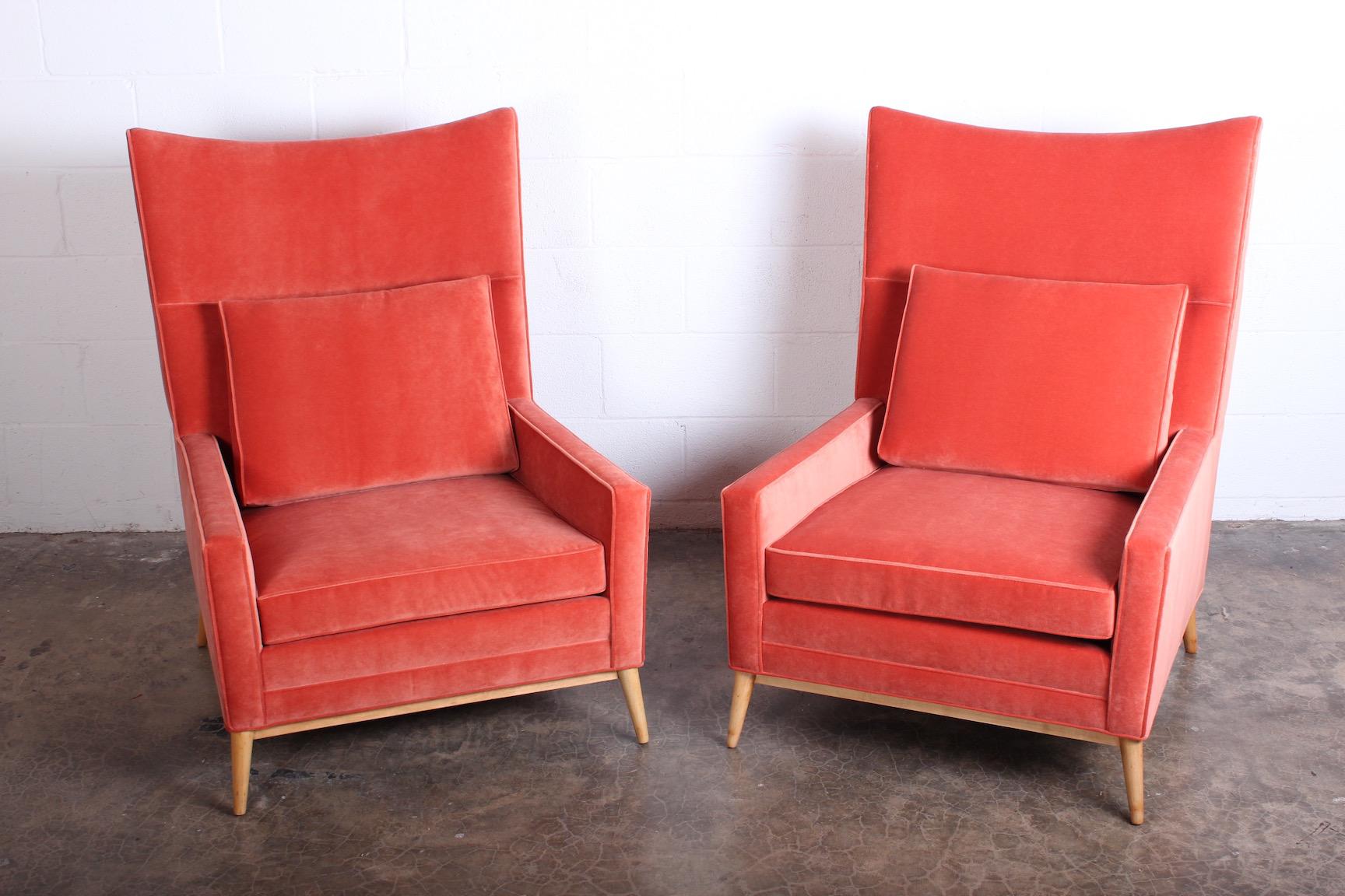 Pair of High Back Lounge Chairs by Paul McCobb 3