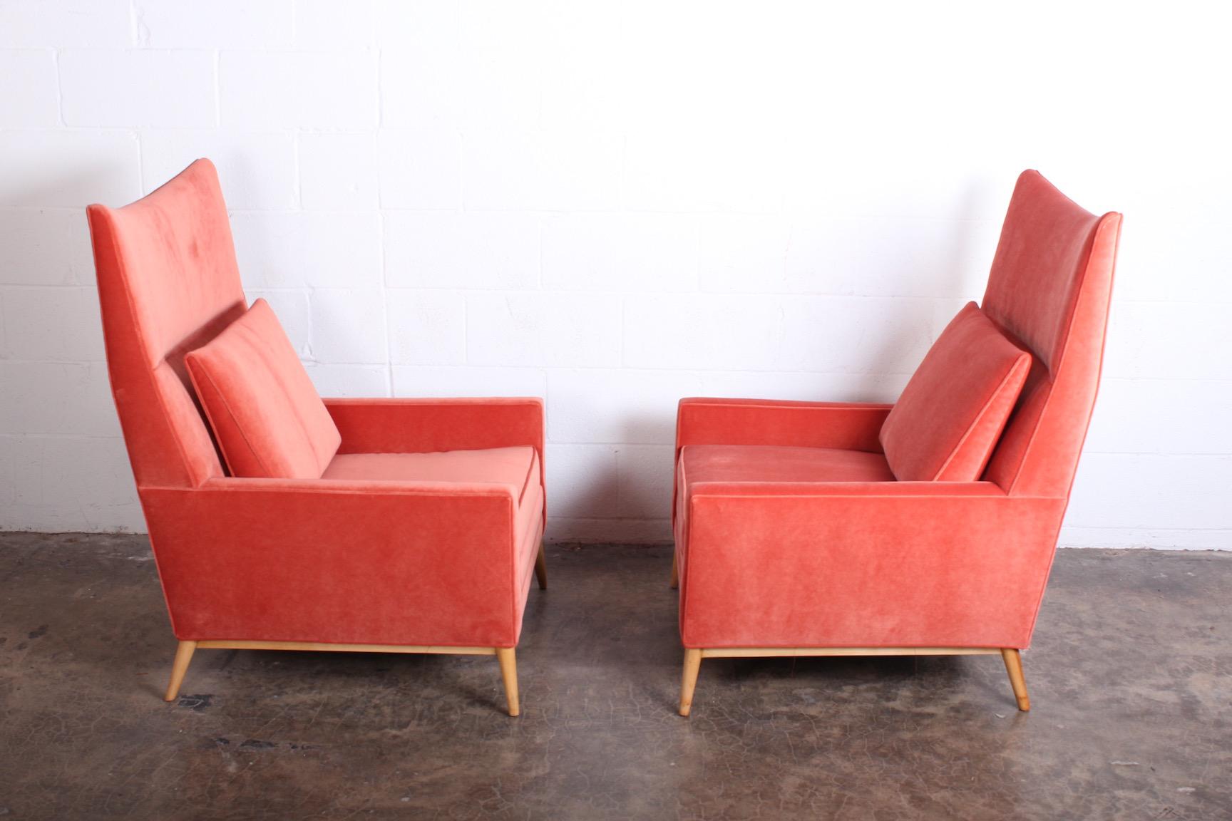 Pair of High Back Lounge Chairs by Paul McCobb 4