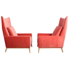 Pair of High Back Lounge Chairs by Paul McCobb