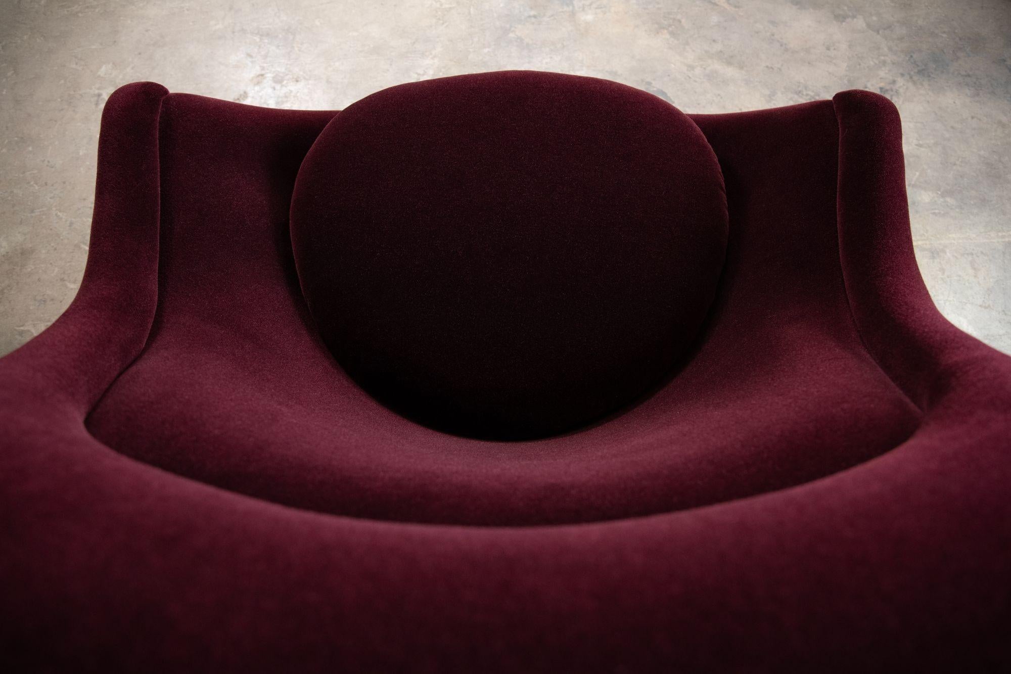 Pair of High Back Lounge Chairs & Ottoman by Warren Platner for Knoll 6