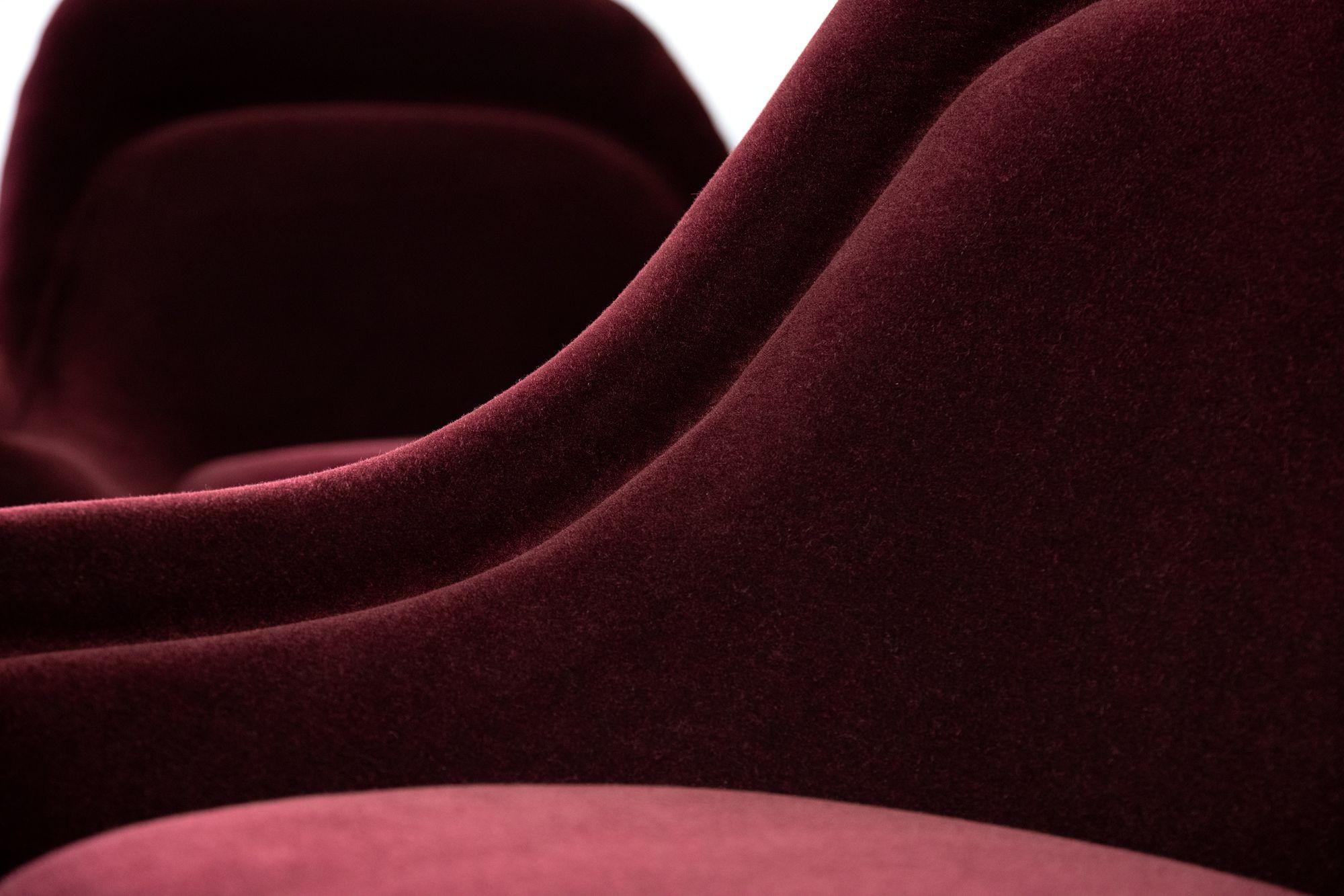 Bronze Pair of High Back Lounge Chairs & Ottoman by Warren Platner for Knoll