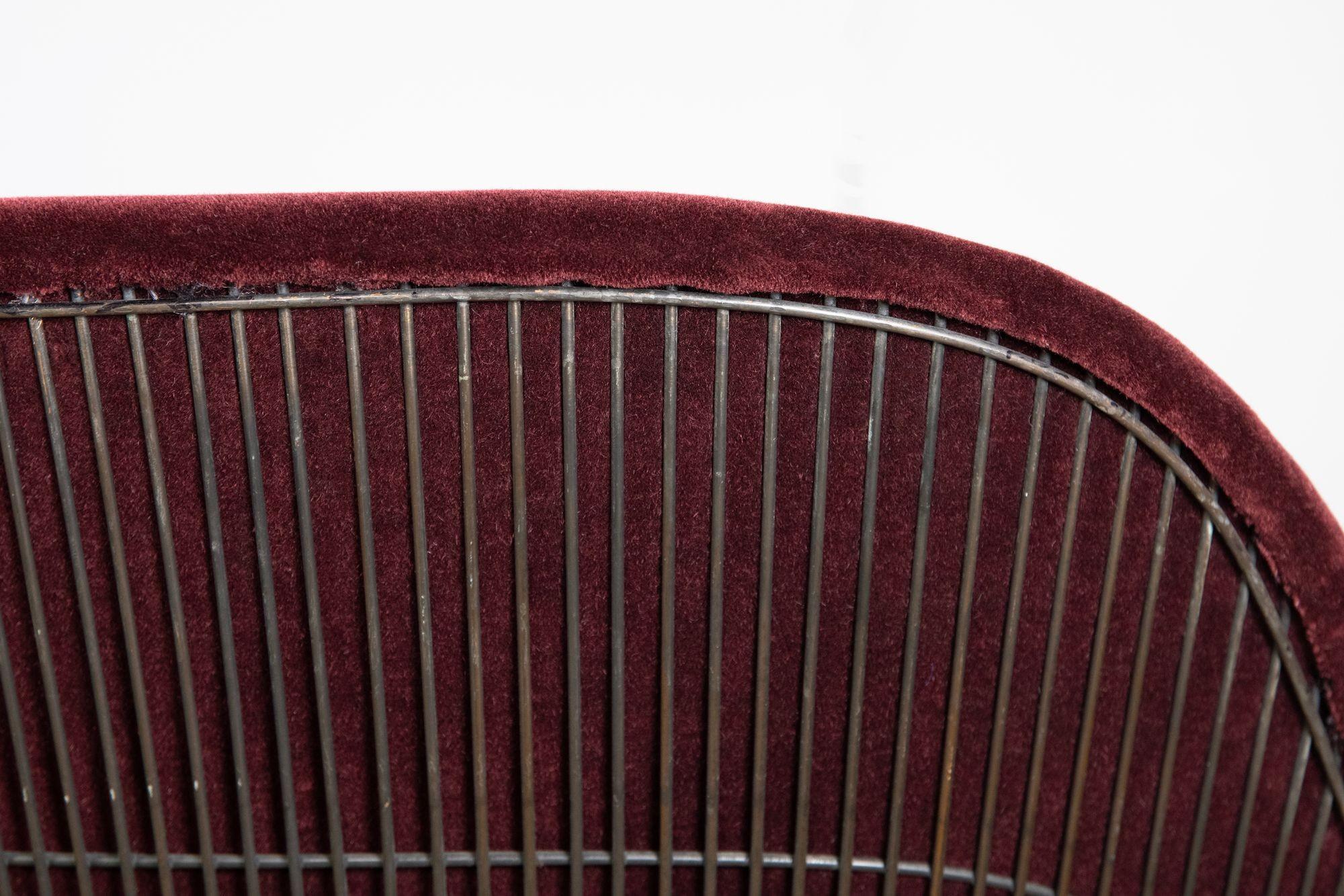 Pair of High Back Lounge Chairs & Ottoman by Warren Platner for Knoll 3